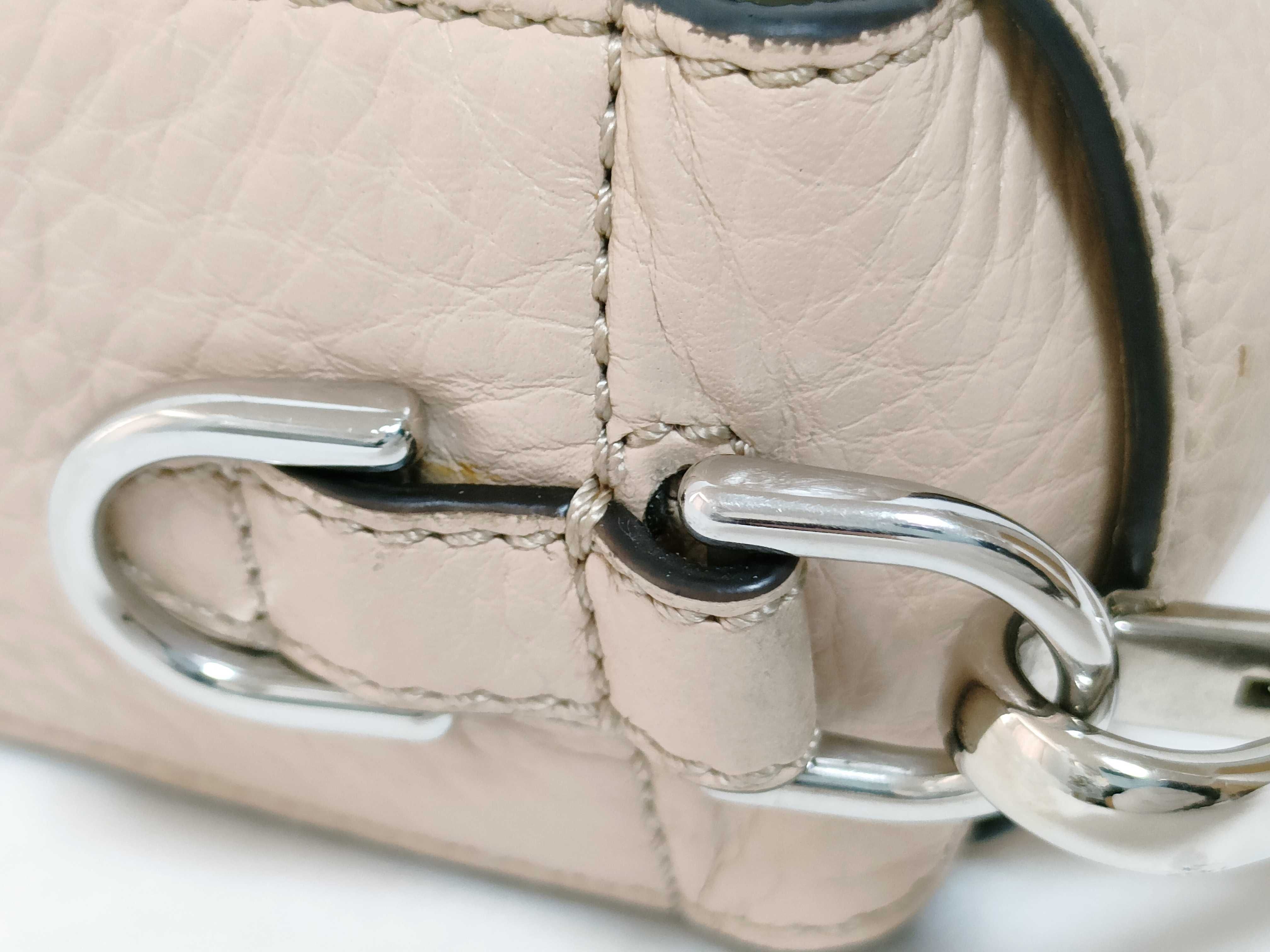 Mamma Fendi Selleria Mamma Bucket Leather 2-Way Shoulder Bag Pink Beige 8BR600 (Shoulder strap missing) — view 5