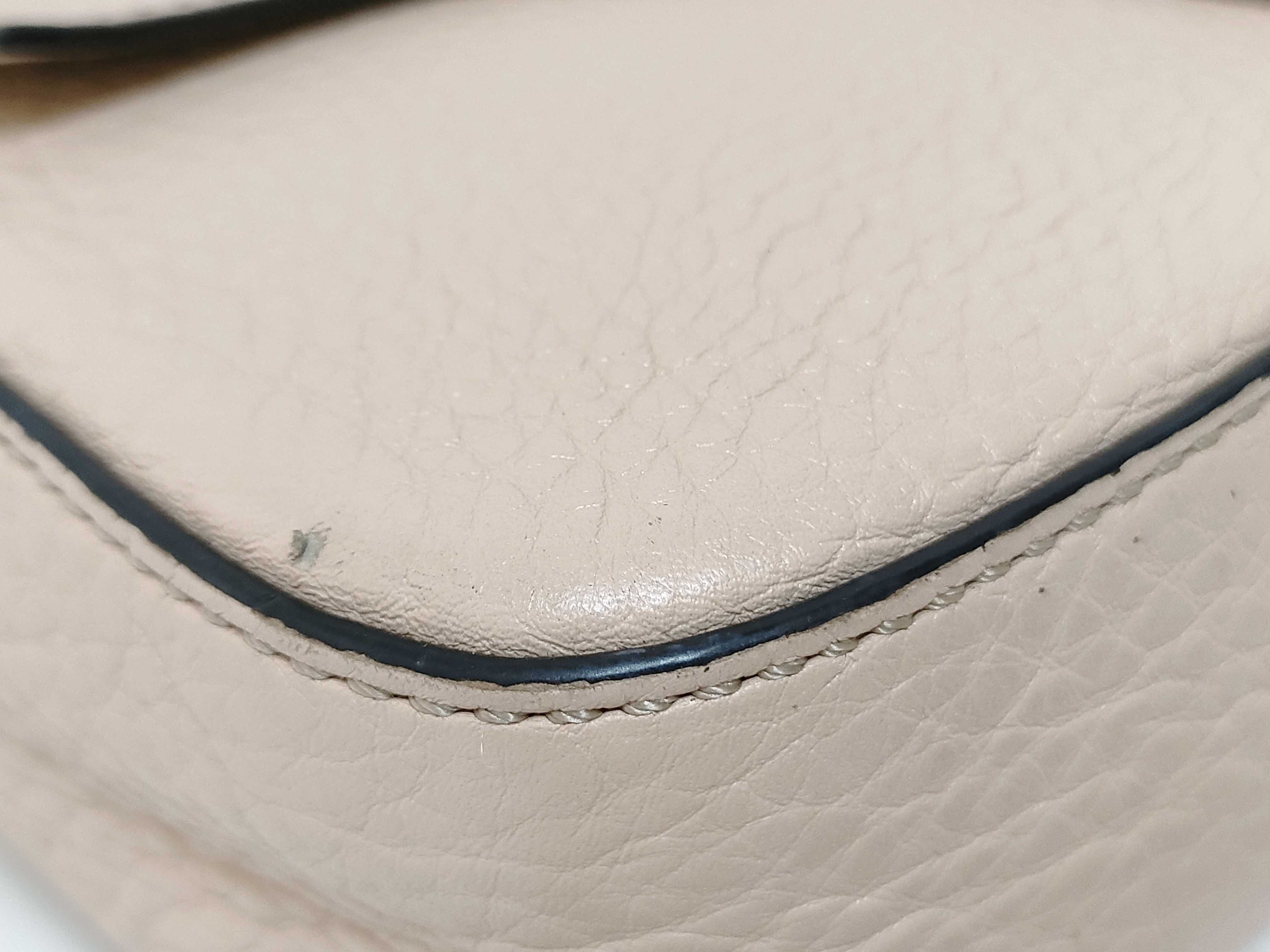 Mamma Fendi Selleria Mamma Bucket Leather 2-Way Shoulder Bag Pink Beige 8BR600 (Shoulder strap missing) — view 6