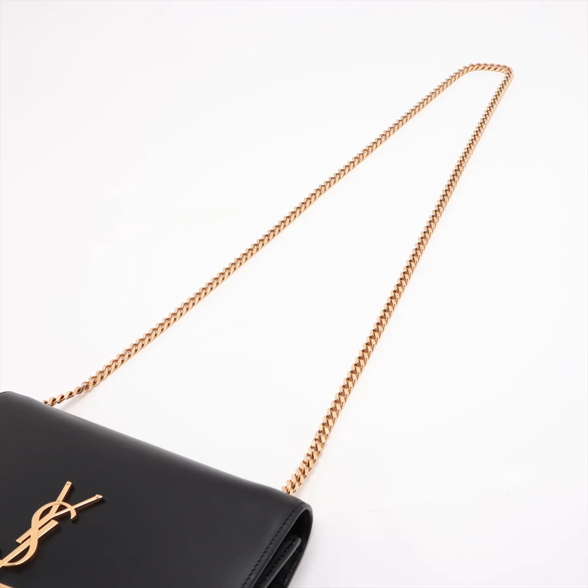 Kate Leather Chain Shoulder Bag, Black, 326078 — view 5