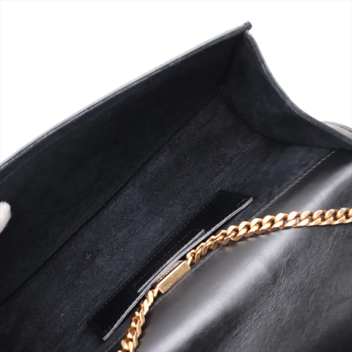 Kate Leather Chain Shoulder Bag, Black, 326078 — view 6
