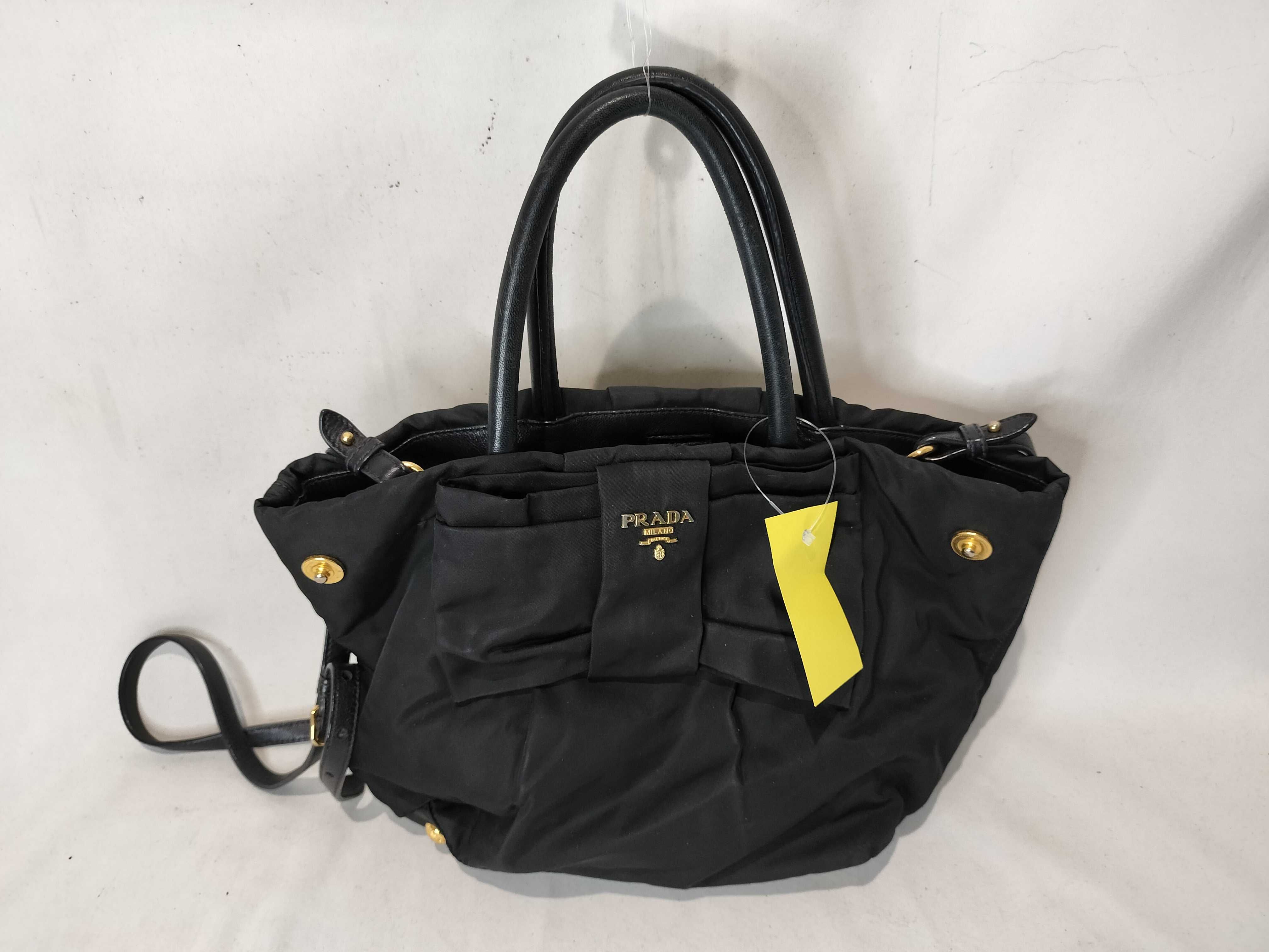Nylon Ribbon 2-Way Handbag