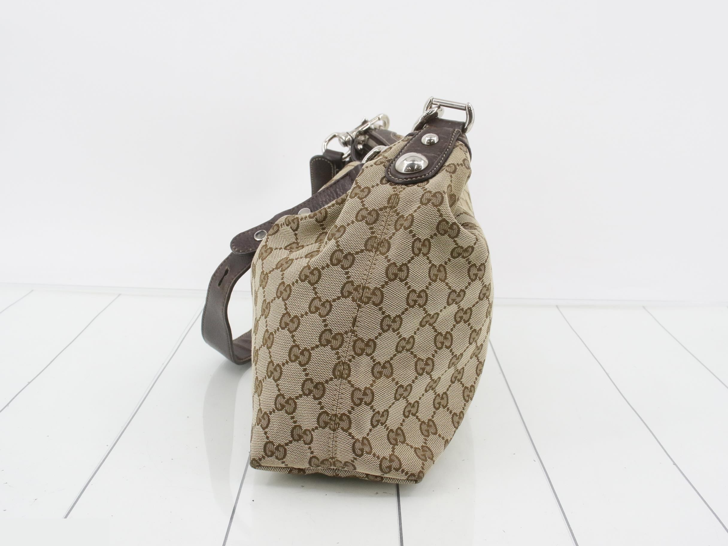 GG Canvas Horsebit Shoulder Bag — view 3
