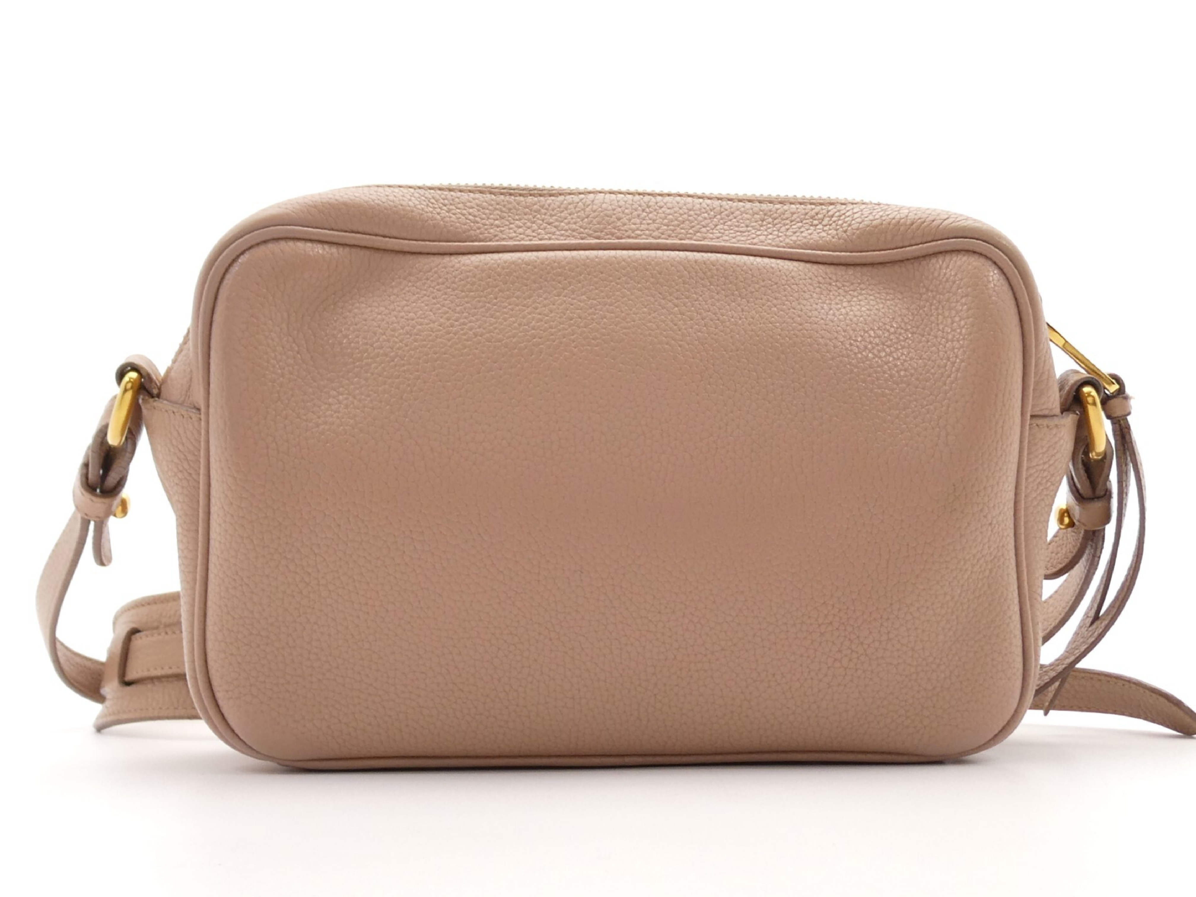 logo leather shoulder bag — view 2