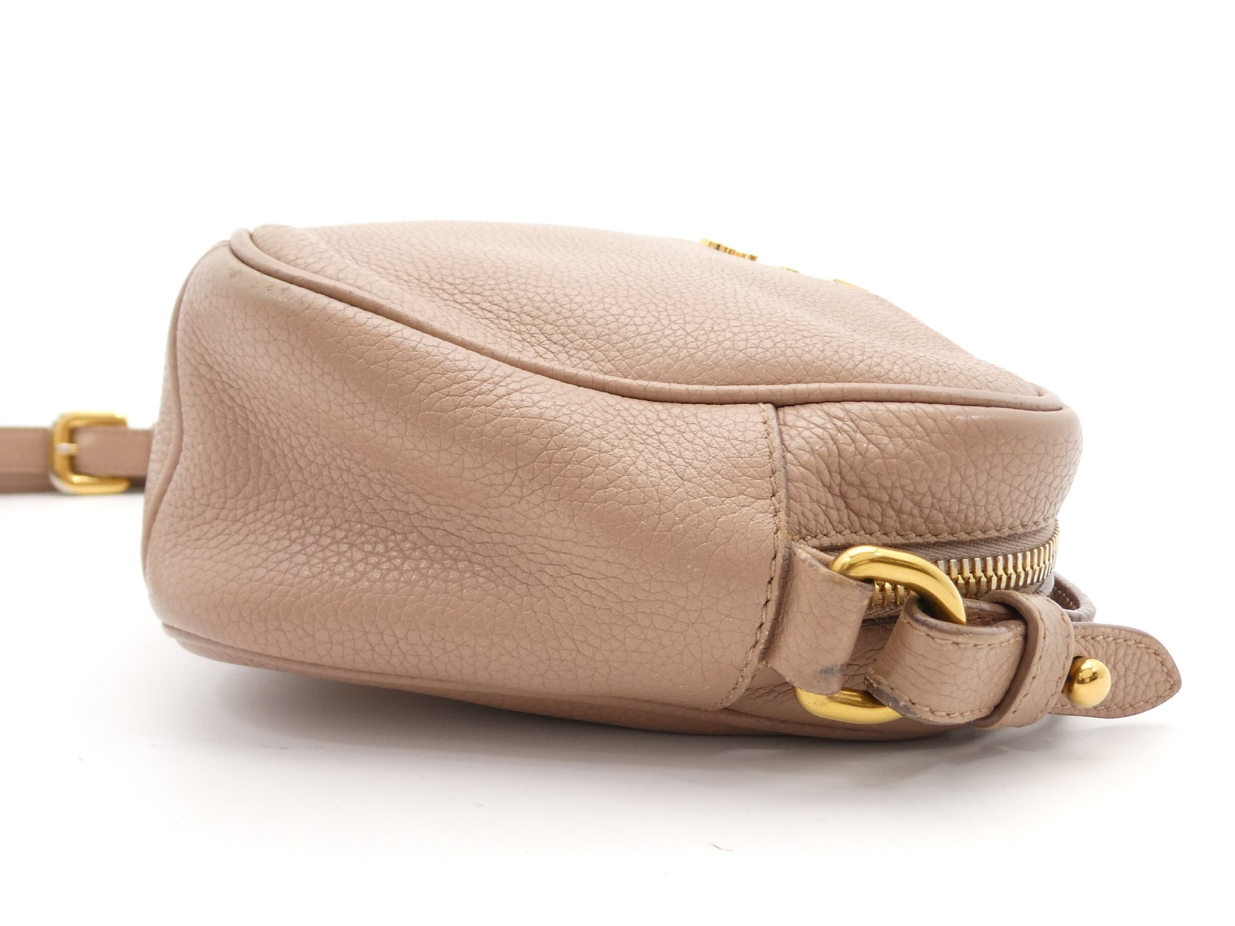 logo leather shoulder bag — view 4