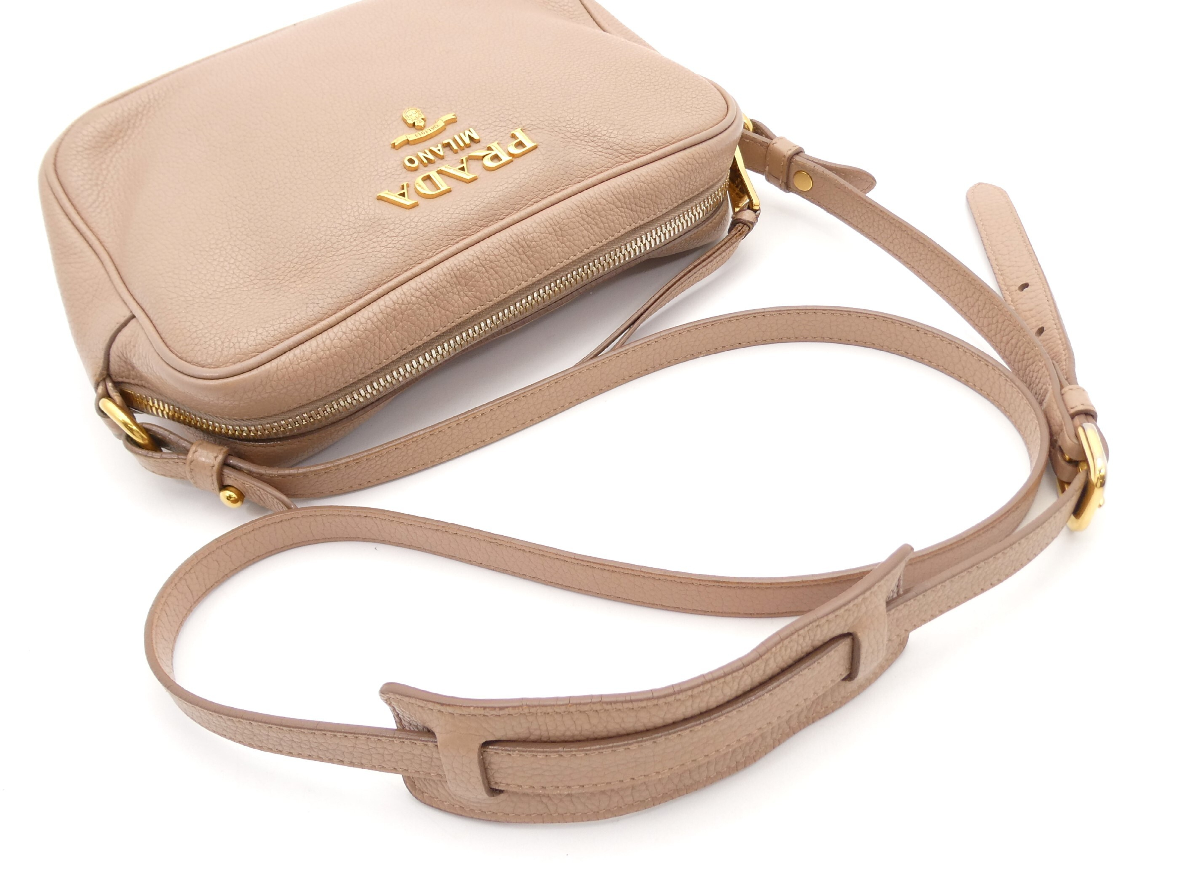 logo leather shoulder bag — view 6