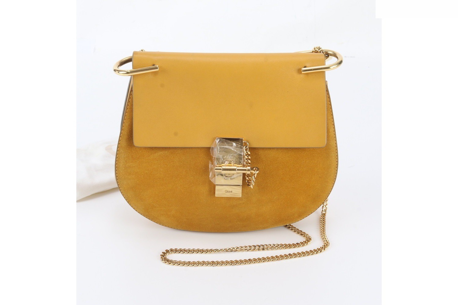Drew Leather Chain Shoulder Bag (Crossbody)