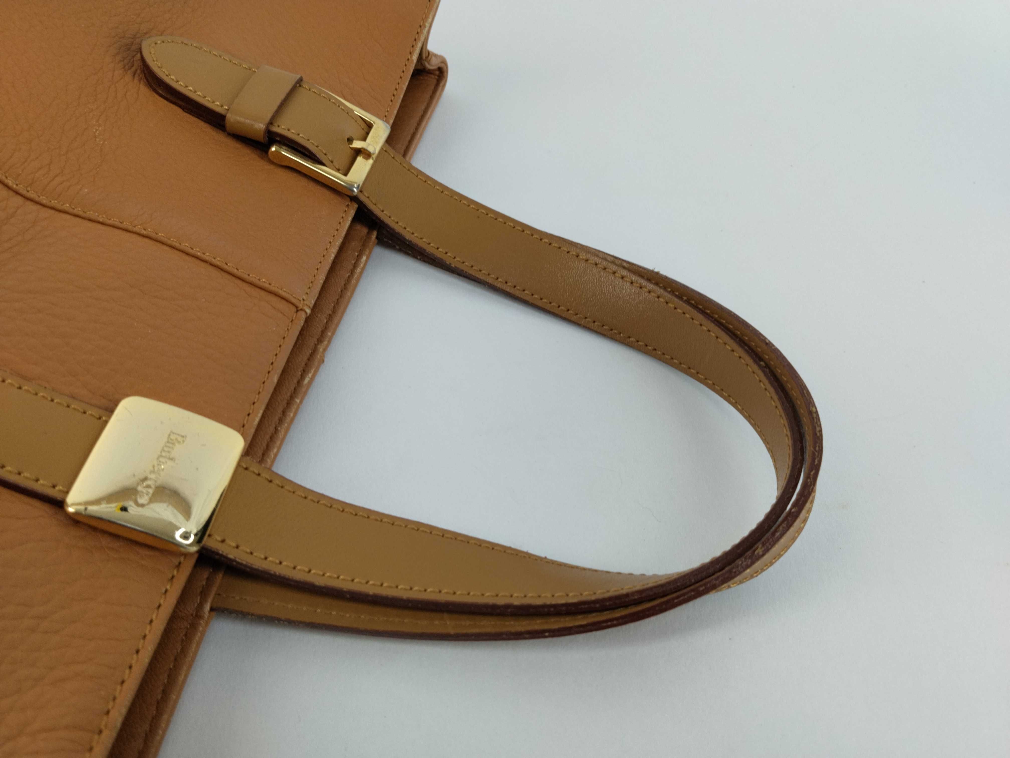 bag, Burberry Nova Check pattern, calf leather tote handbag, camel-colored, gold hardware tote bag — view 3