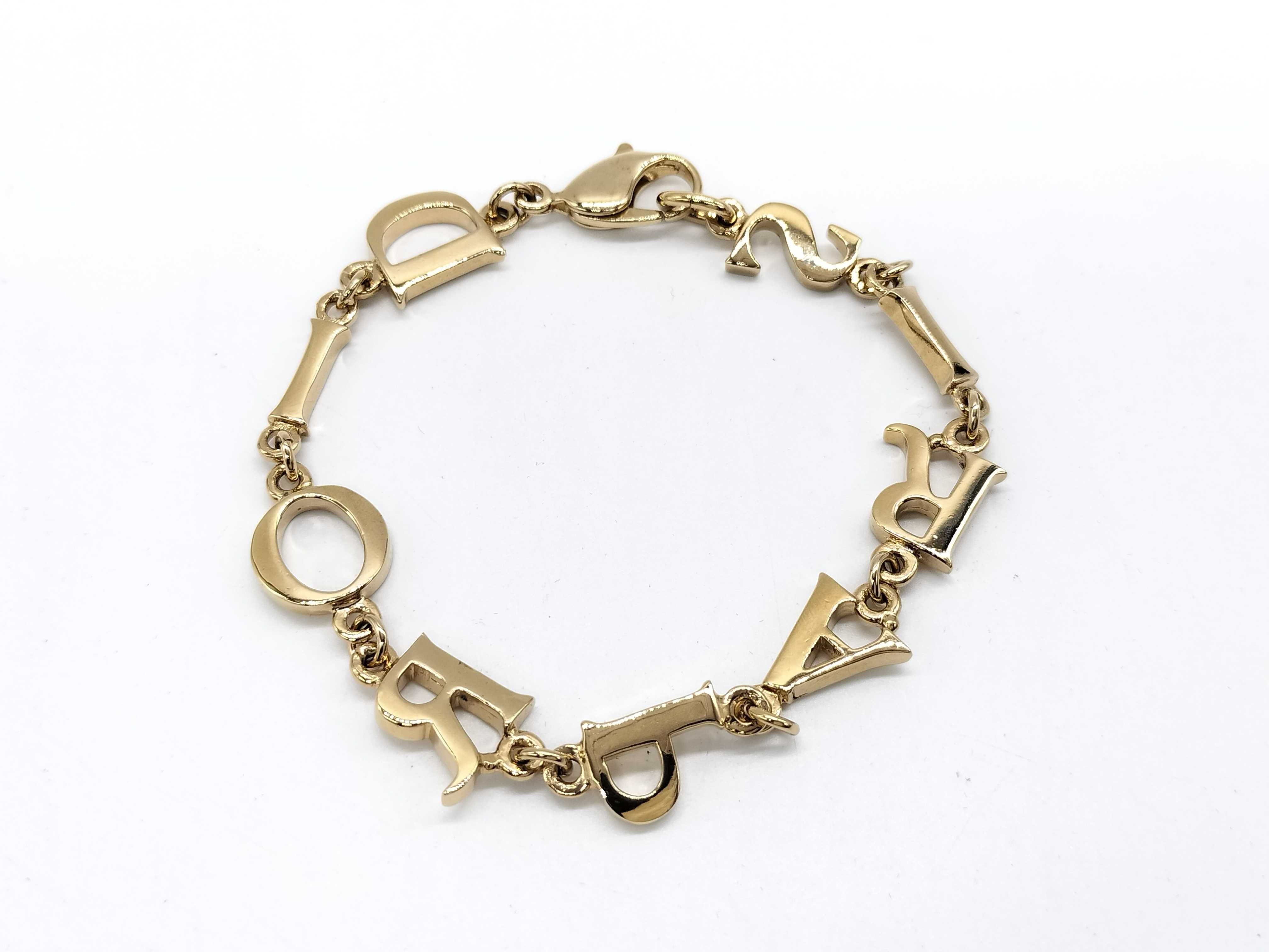 Paris Logo Bracelet, Gold Bracelet/Bangle