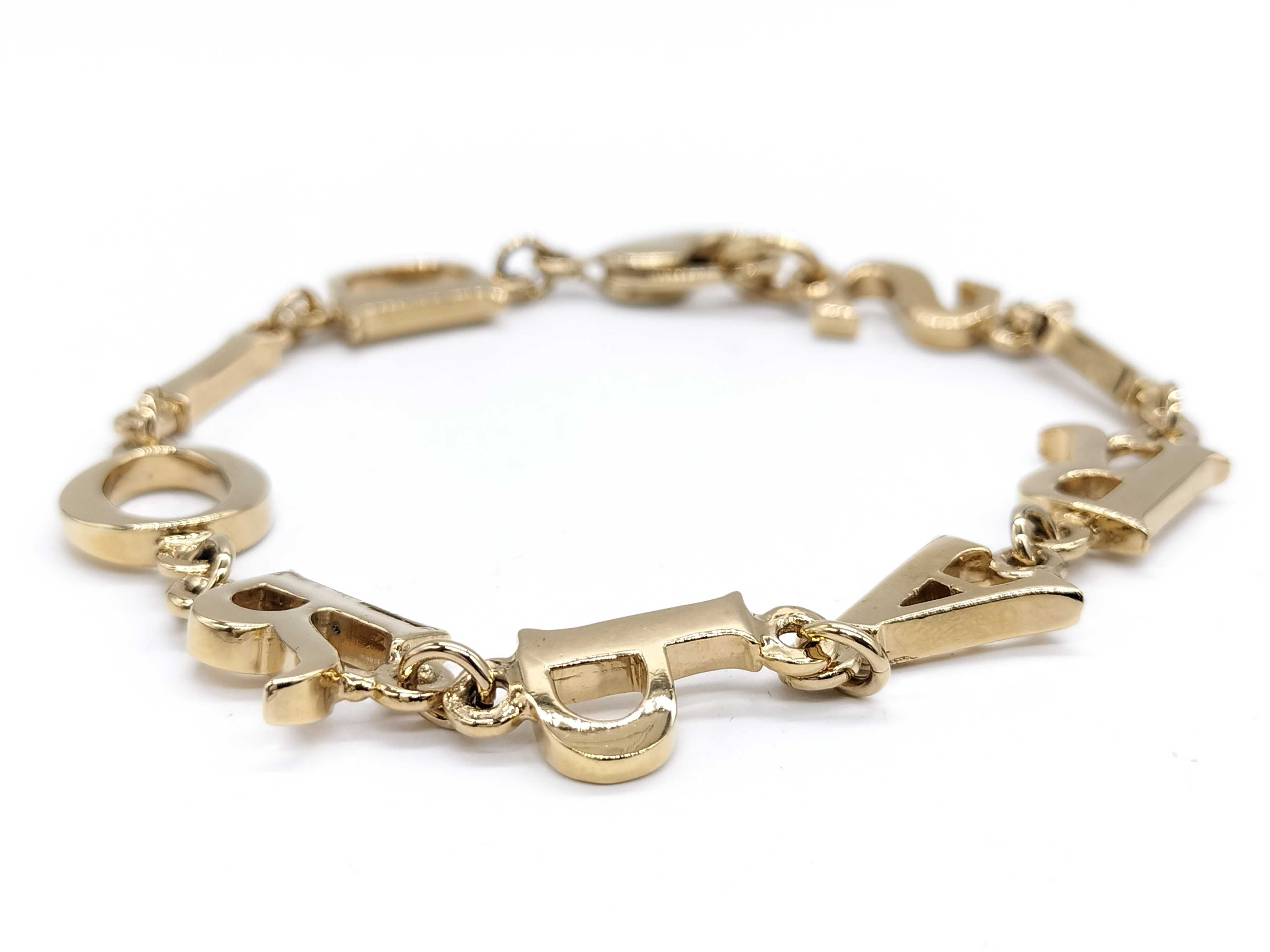 Paris Logo Bracelet, Gold Bracelet/Bangle — view 2
