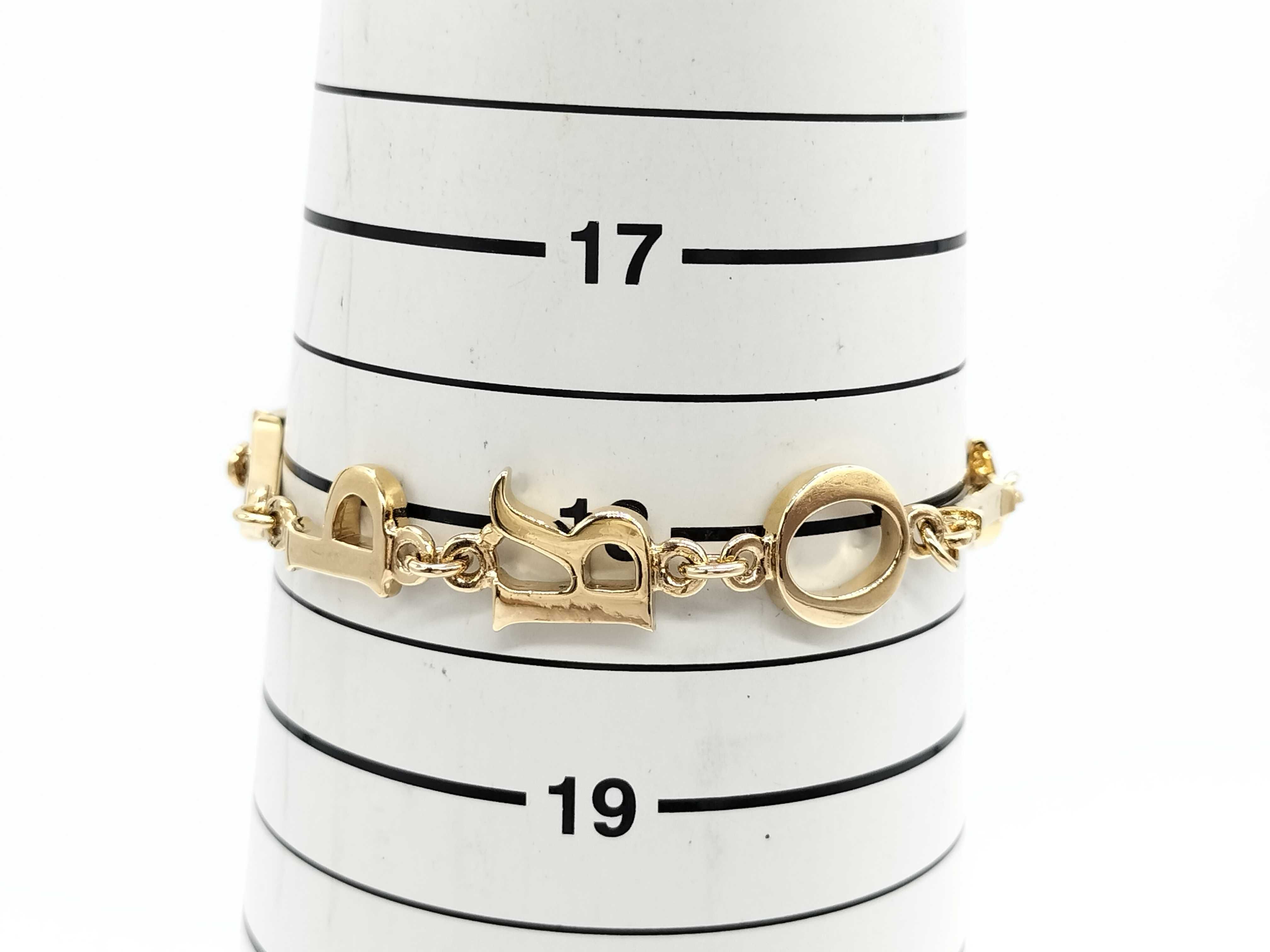 Paris Logo Bracelet, Gold Bracelet/Bangle — view 5