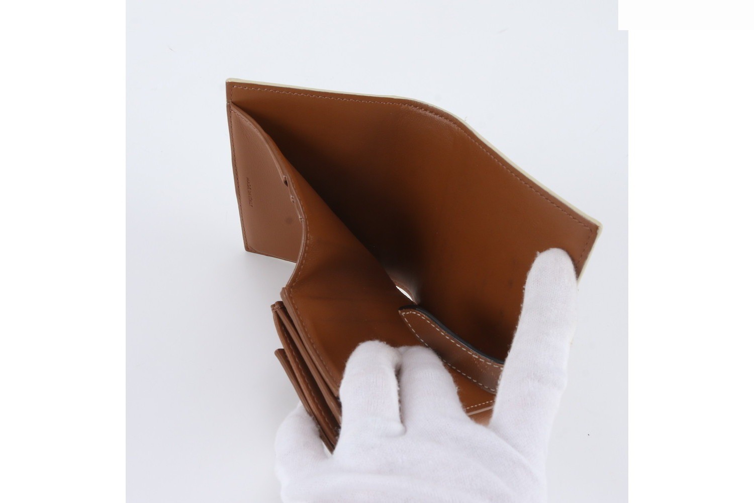 Triomphe Canvas Strap Wallet Leather Bi-fold Wallet — view 7