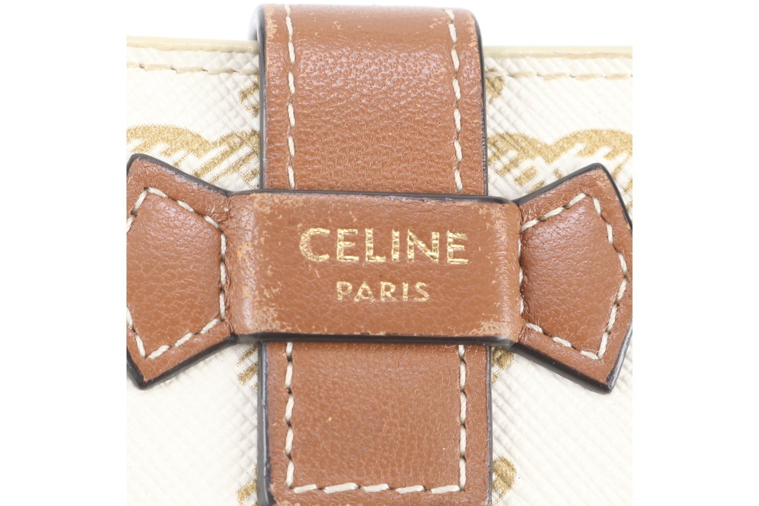 Triomphe Canvas Strap Wallet Leather Bi-fold Wallet — view 9