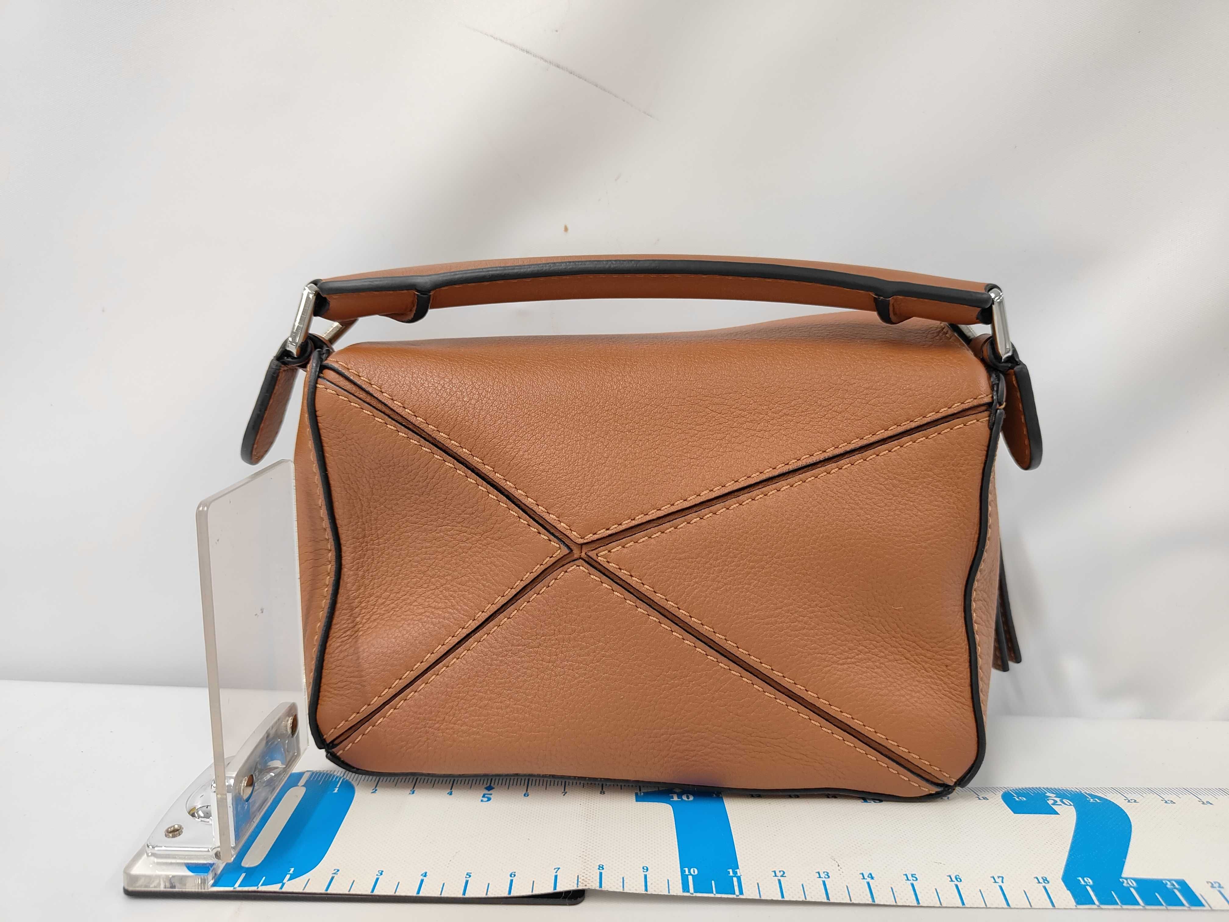 Puzzle Mini Handbag with Detachable Shoulder Strap and Zipper Closure. — view 2