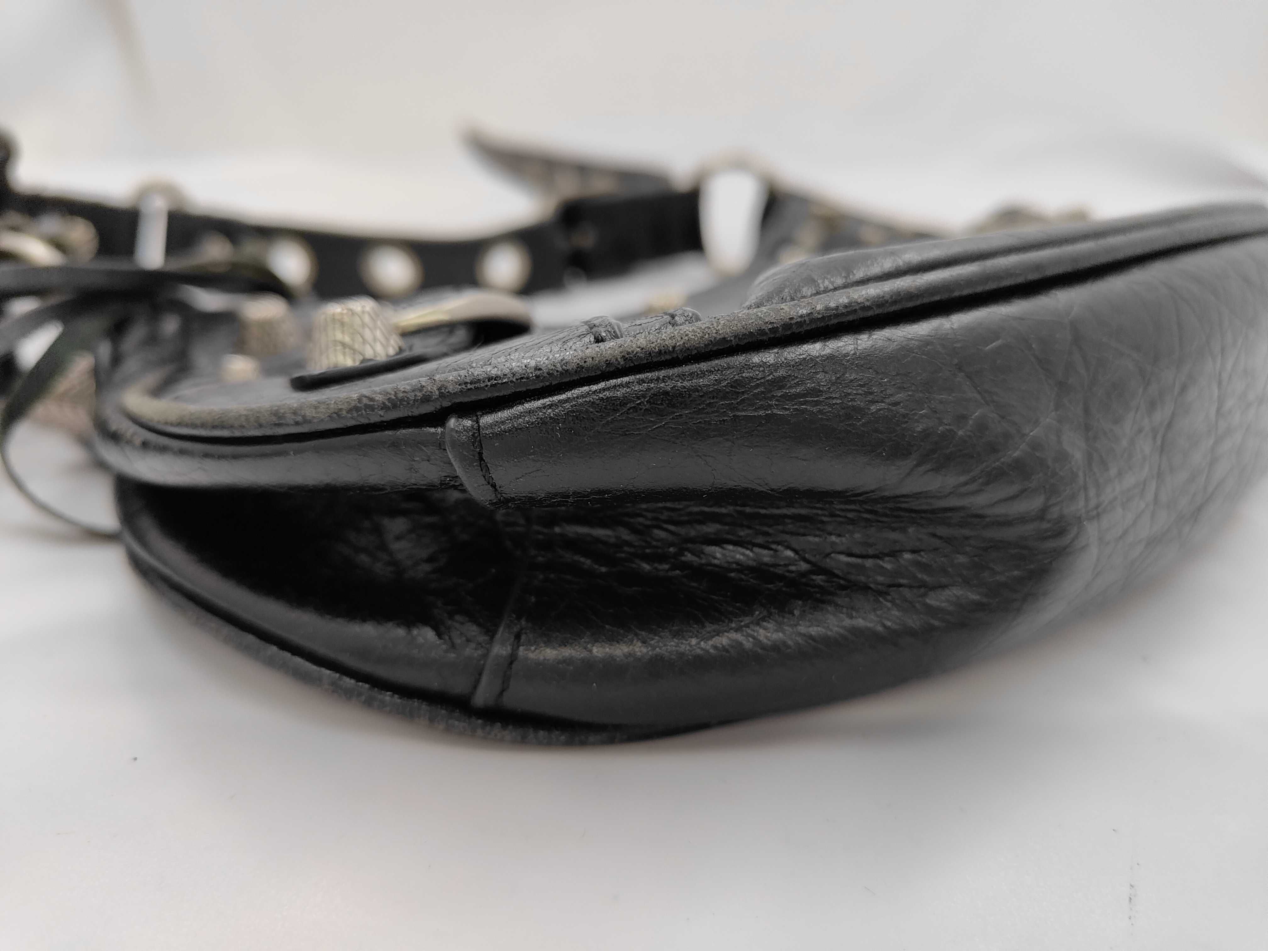 Lucagol XS Leather Shoulder Bag, Black, 671309, with Mirror — view 7