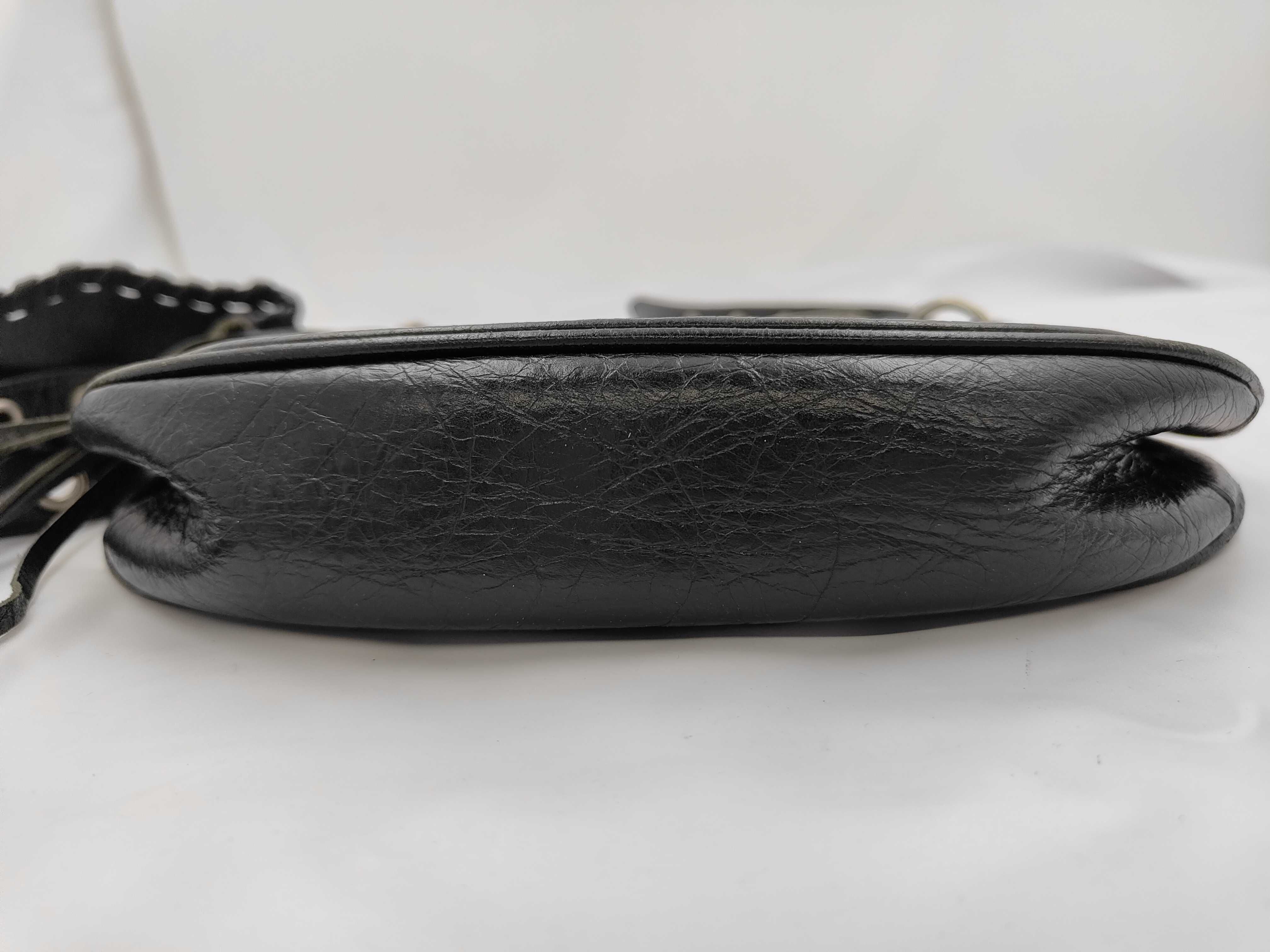 Lucagol XS Leather Shoulder Bag, Black, 671309, with Mirror — view 8