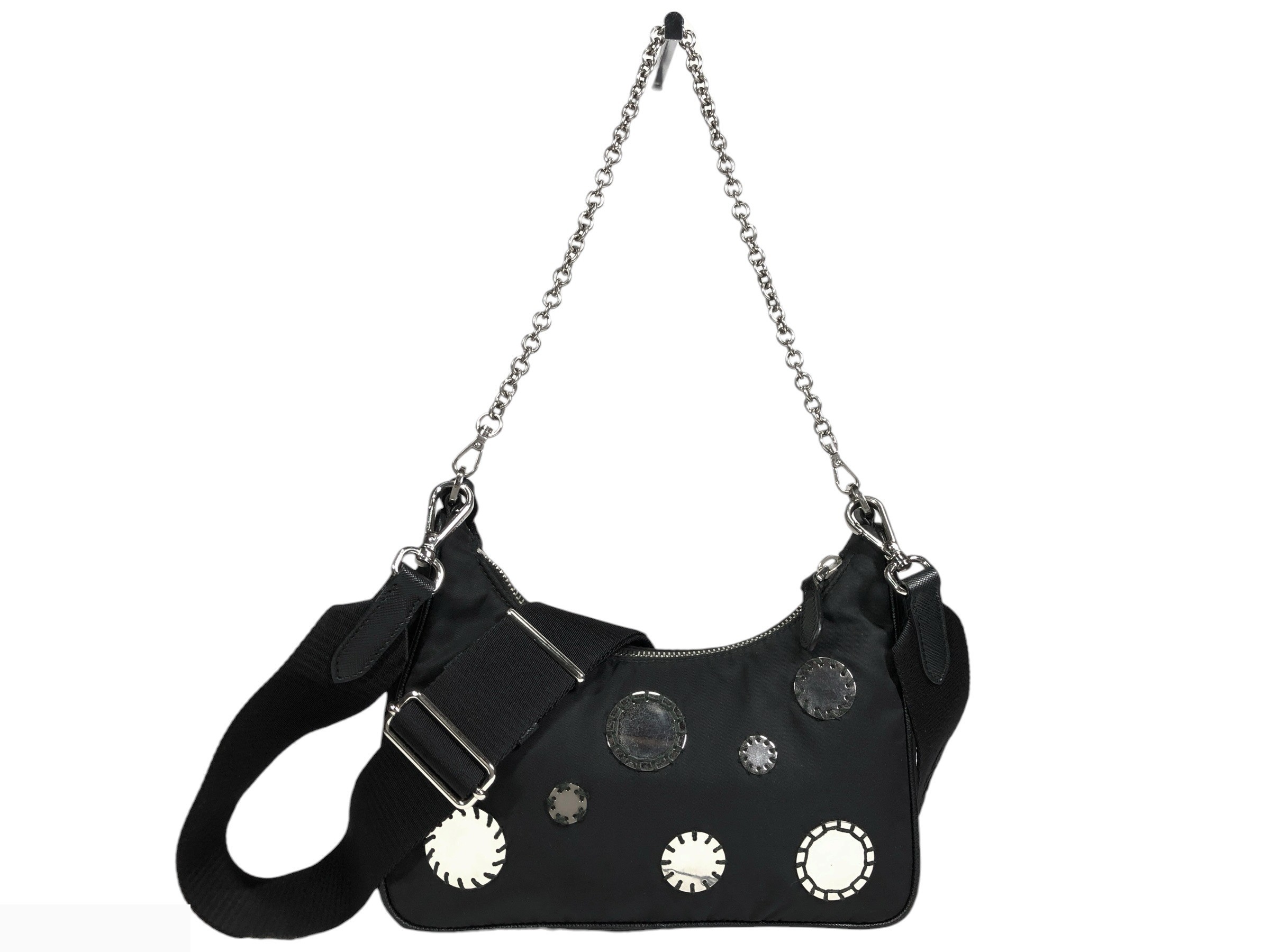 Re-Edition 2005 Shoulder Bag with Triangular Logo Plate — view 2