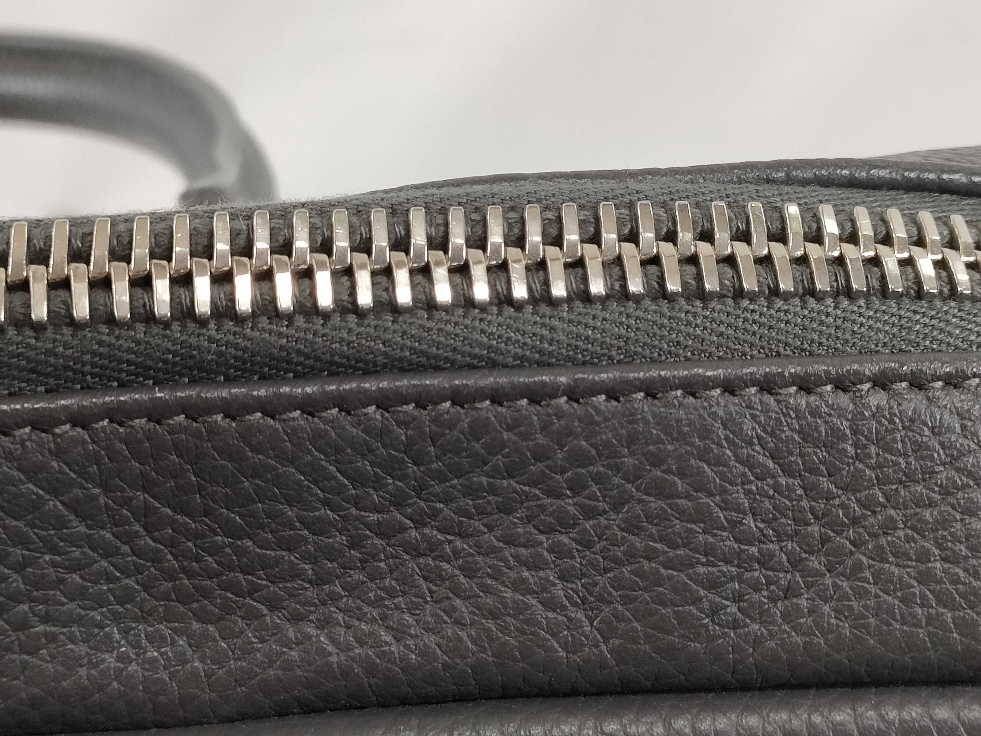Sac de Jour Souple Leather Business Bag, Gray, 480586 (Business Bag) — view 7