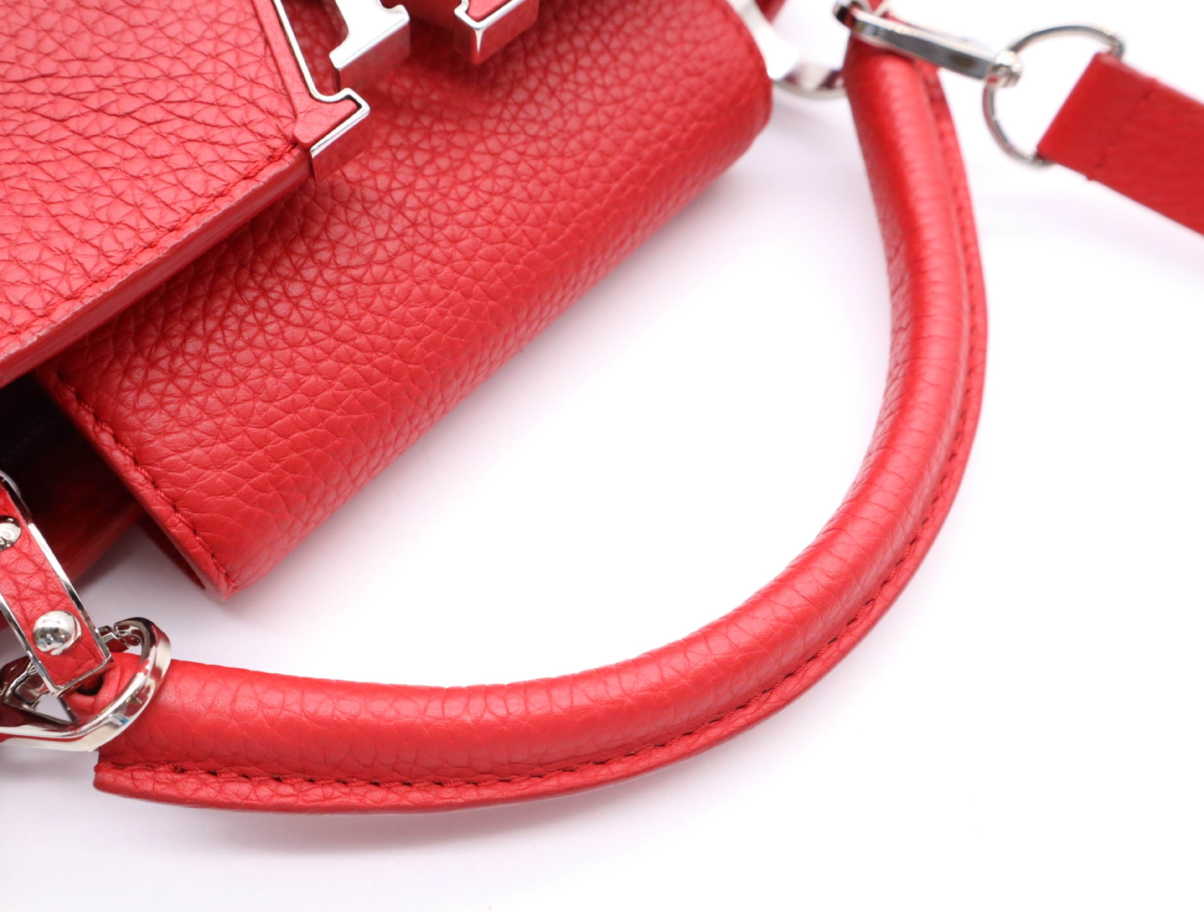 M94754 Parnasséa Capucines BB Ruby Handbag with Shoulder Strap — view 11