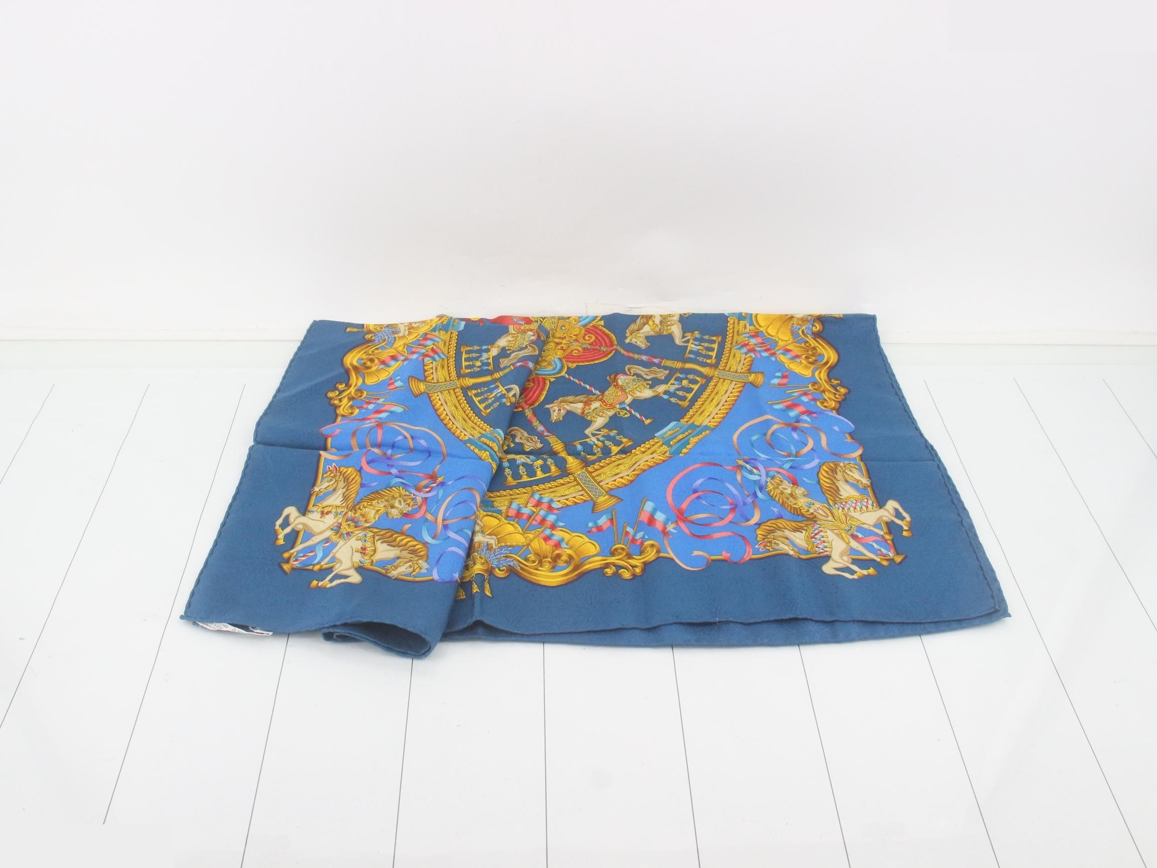Carre 90 LUNA PARK Amusement Park Merry-Go-Round Scarf — view 3