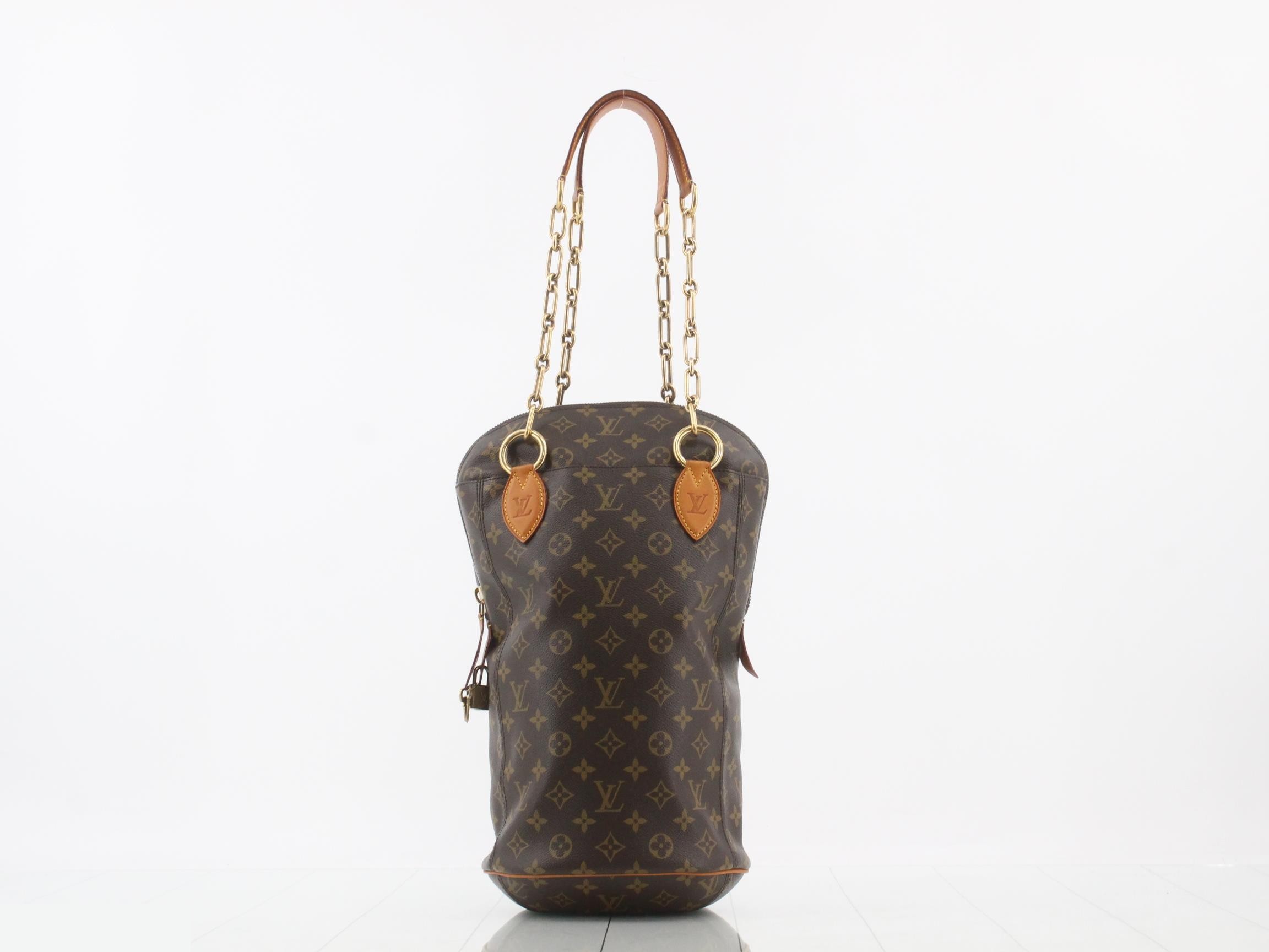 Monogram perforated shoulder bag — view 2