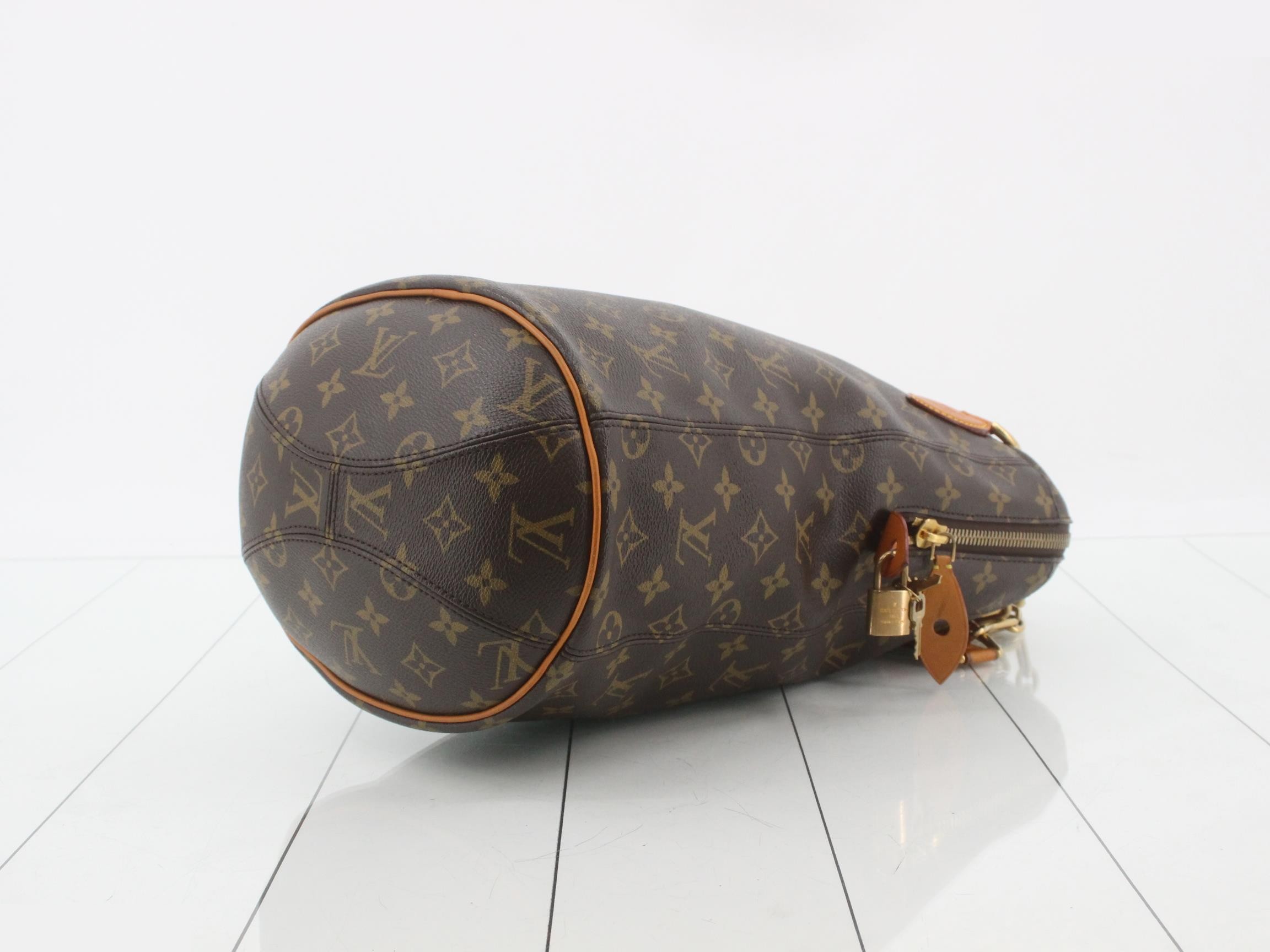 Monogram perforated shoulder bag — view 6