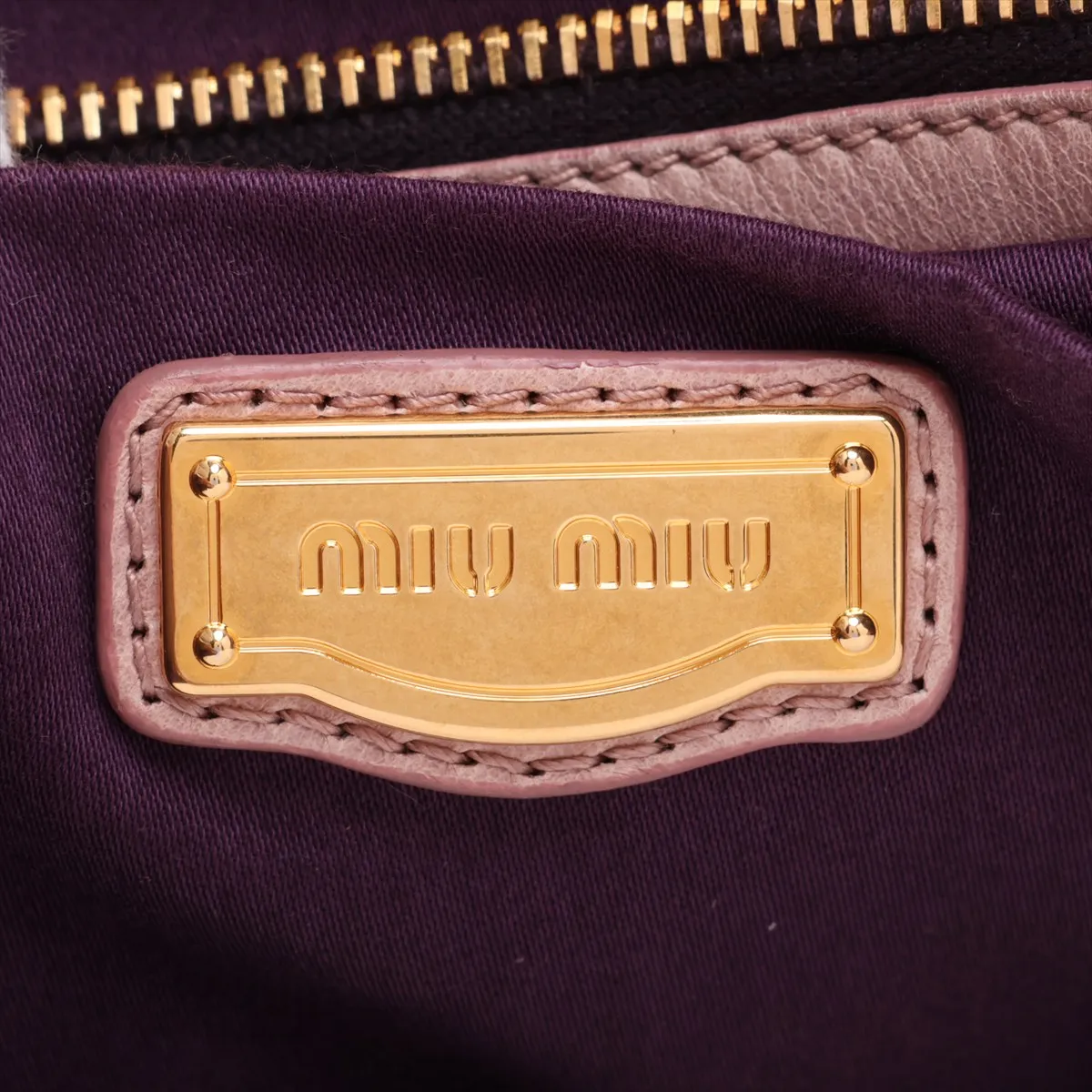 Leather 2-Way Handbag Pink — view 11