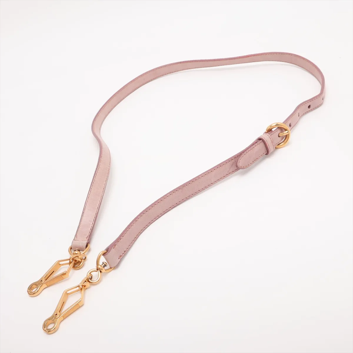 Leather 2-Way Handbag Pink — view 7
