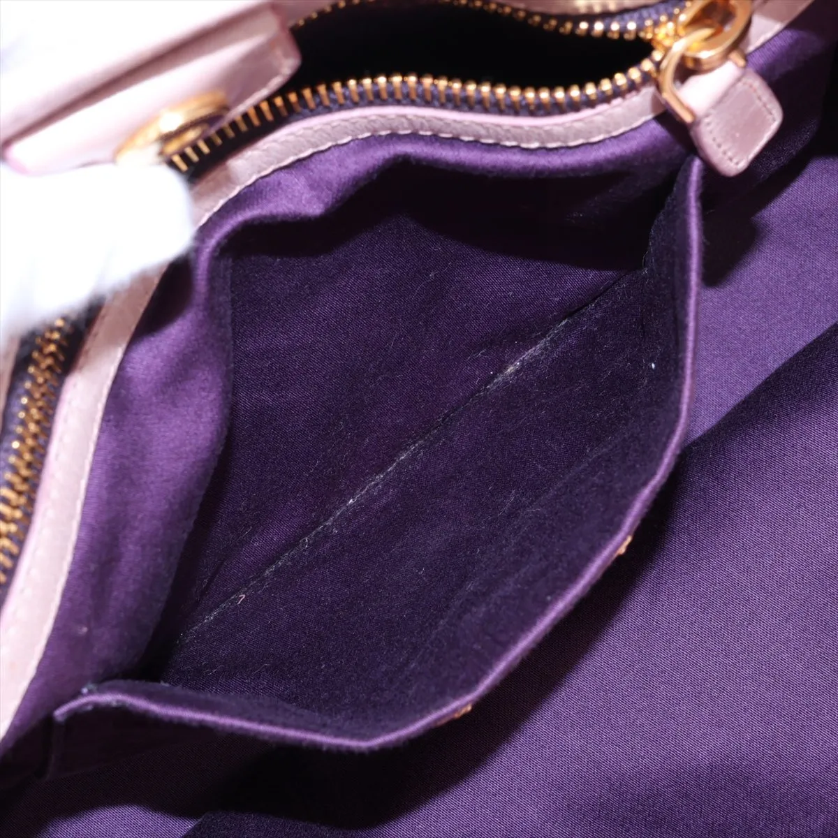Leather 2-Way Handbag Pink — view 10