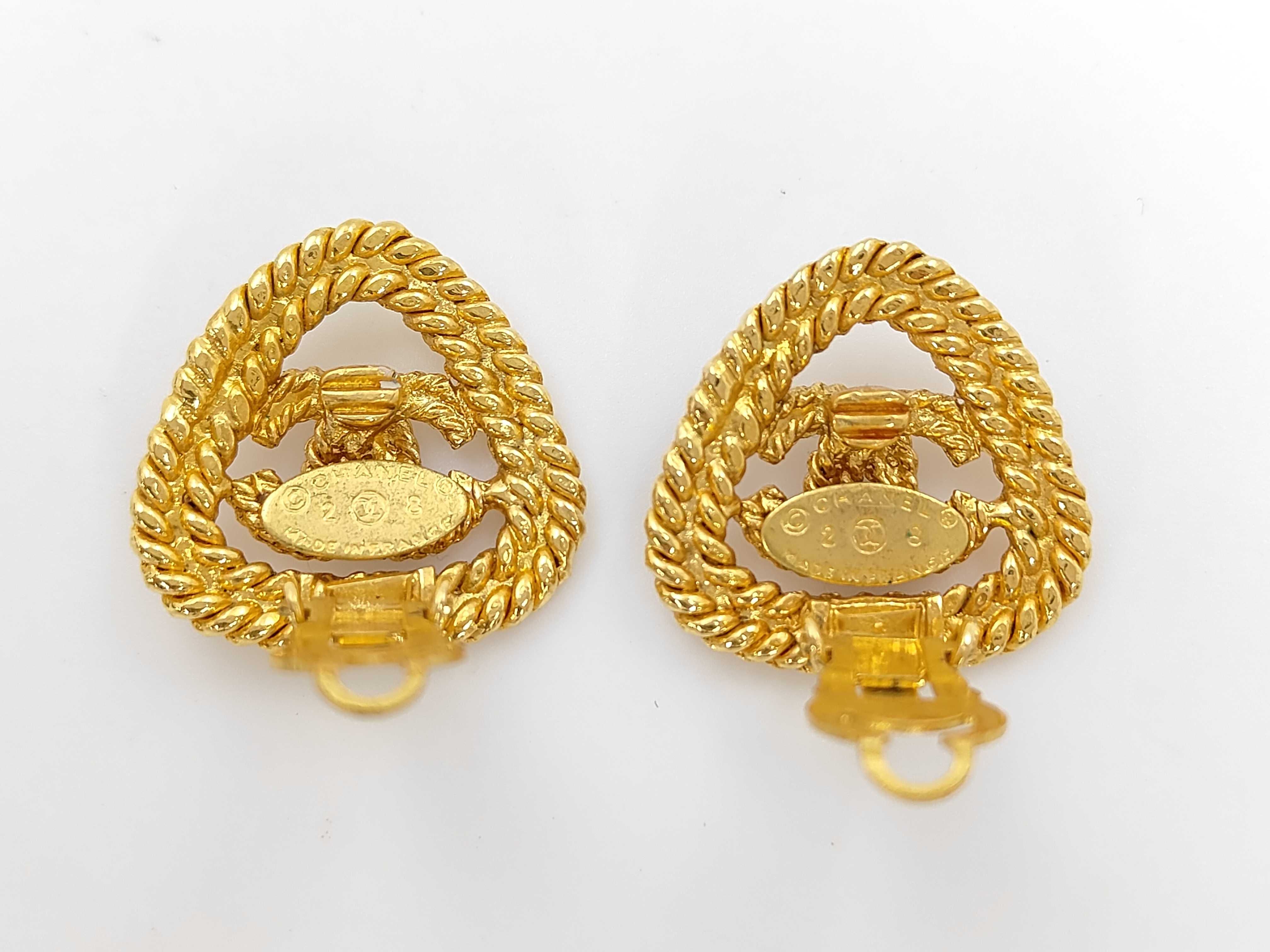 earrings, gold earrings — view 2