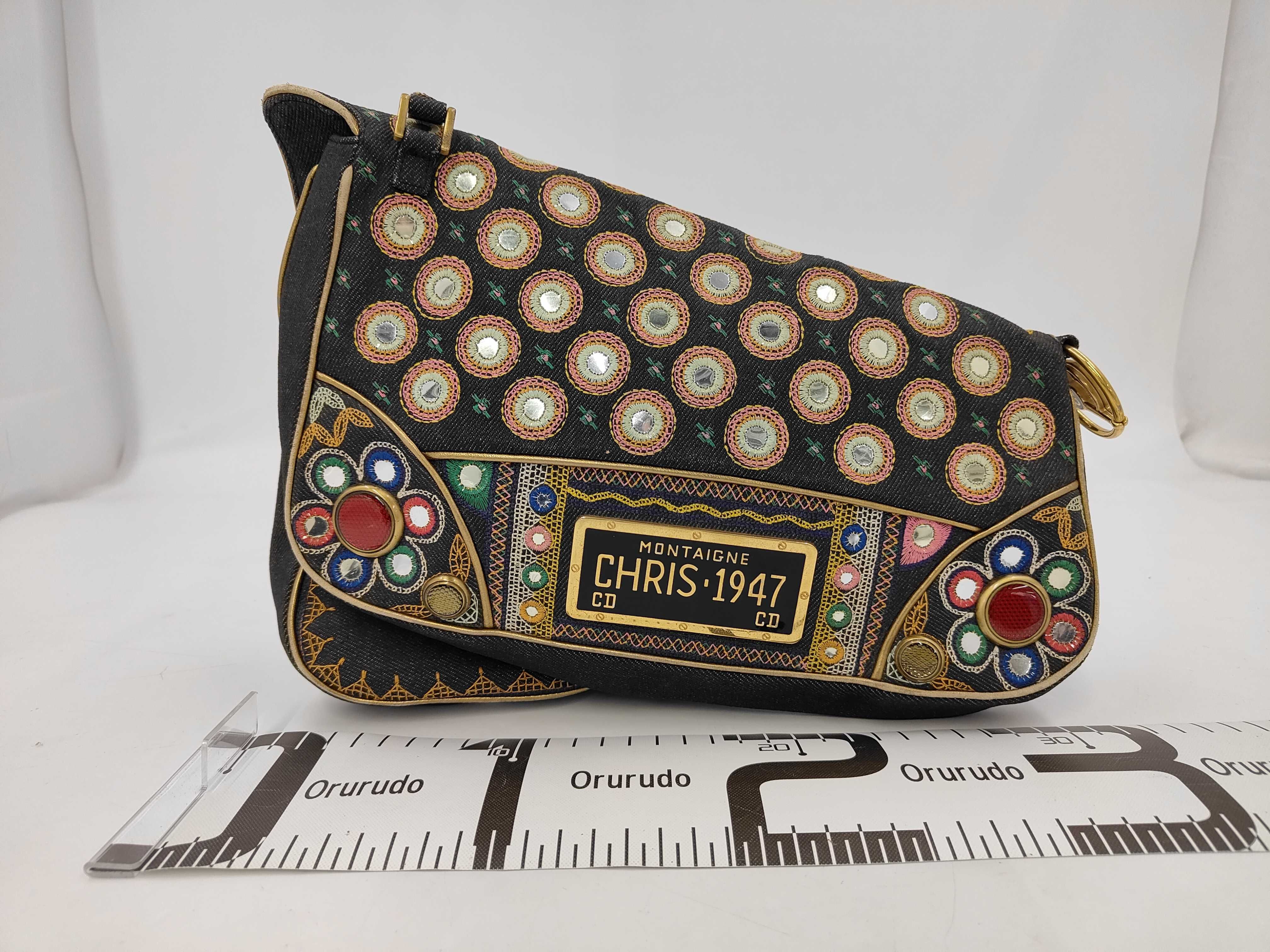Montaigne Chris 1947 Denim Multicolor Shoulder Bag — view 2