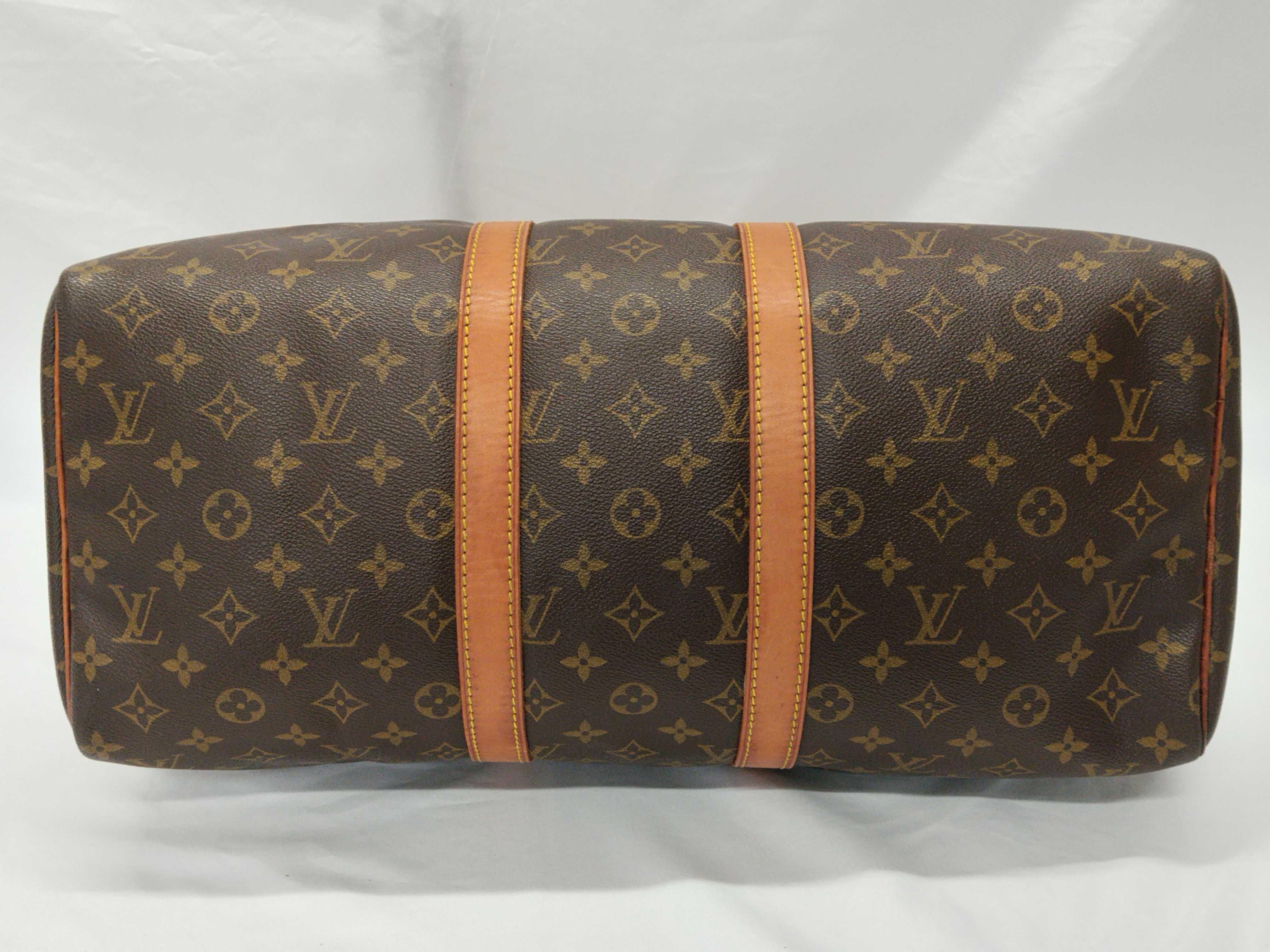 Monogram Keepall 45 M41428 VI884 Brown Boston Bag — view 8