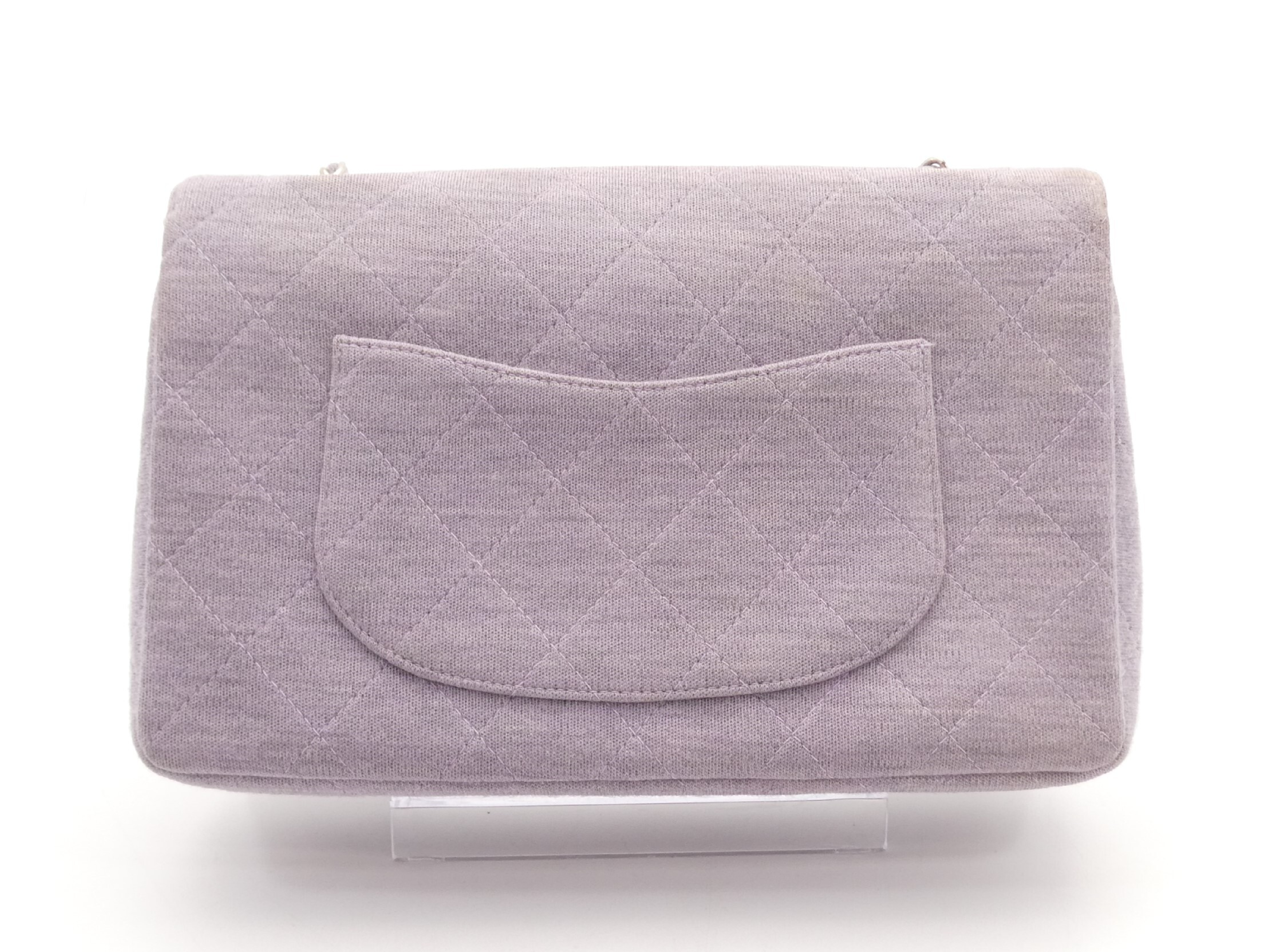Matelassé Cotton Coco Mark Turnlock Chain Shoulder Bag — view 2