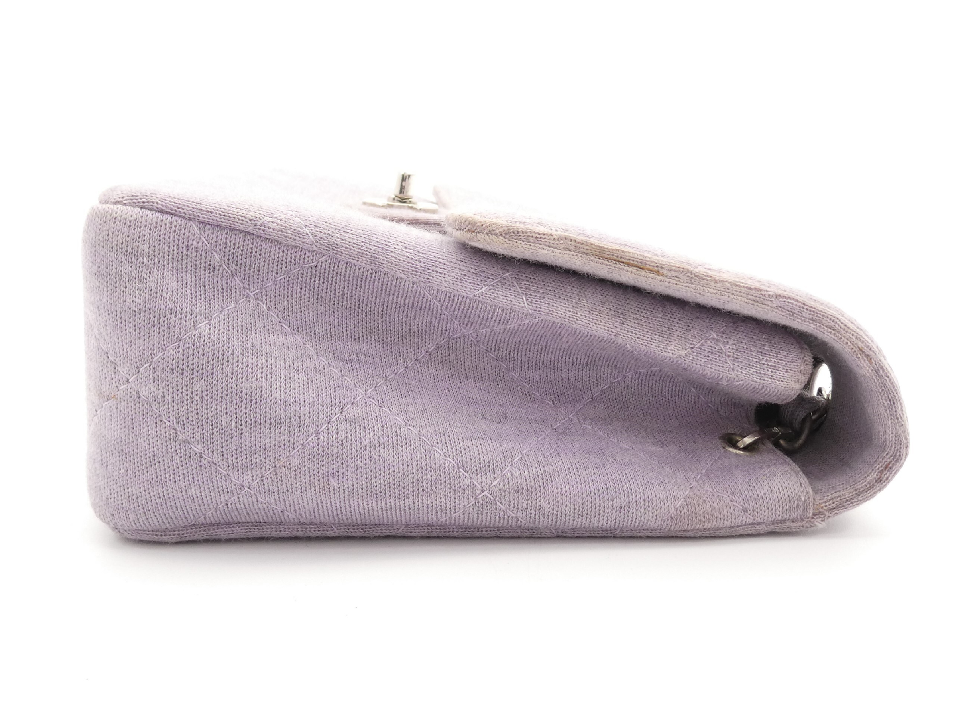 Matelassé Cotton Coco Mark Turnlock Chain Shoulder Bag — view 4