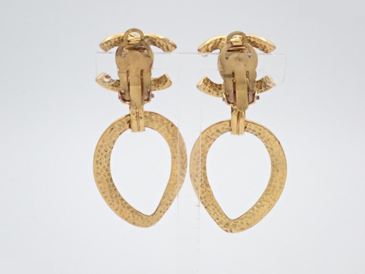 Coco Mark Gold Earrings — view 2