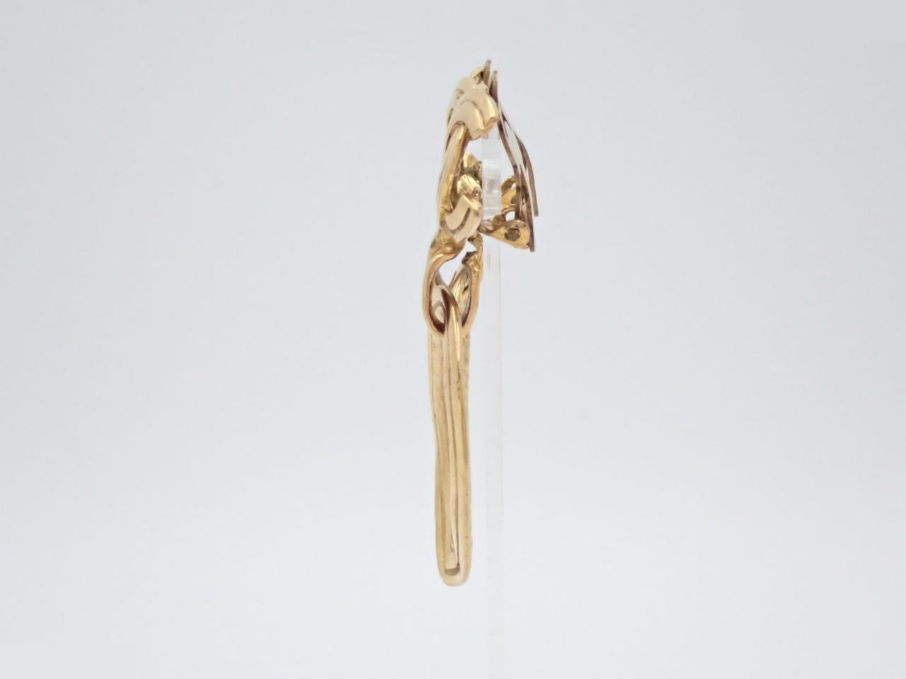 Coco Mark Gold Earrings — view 3