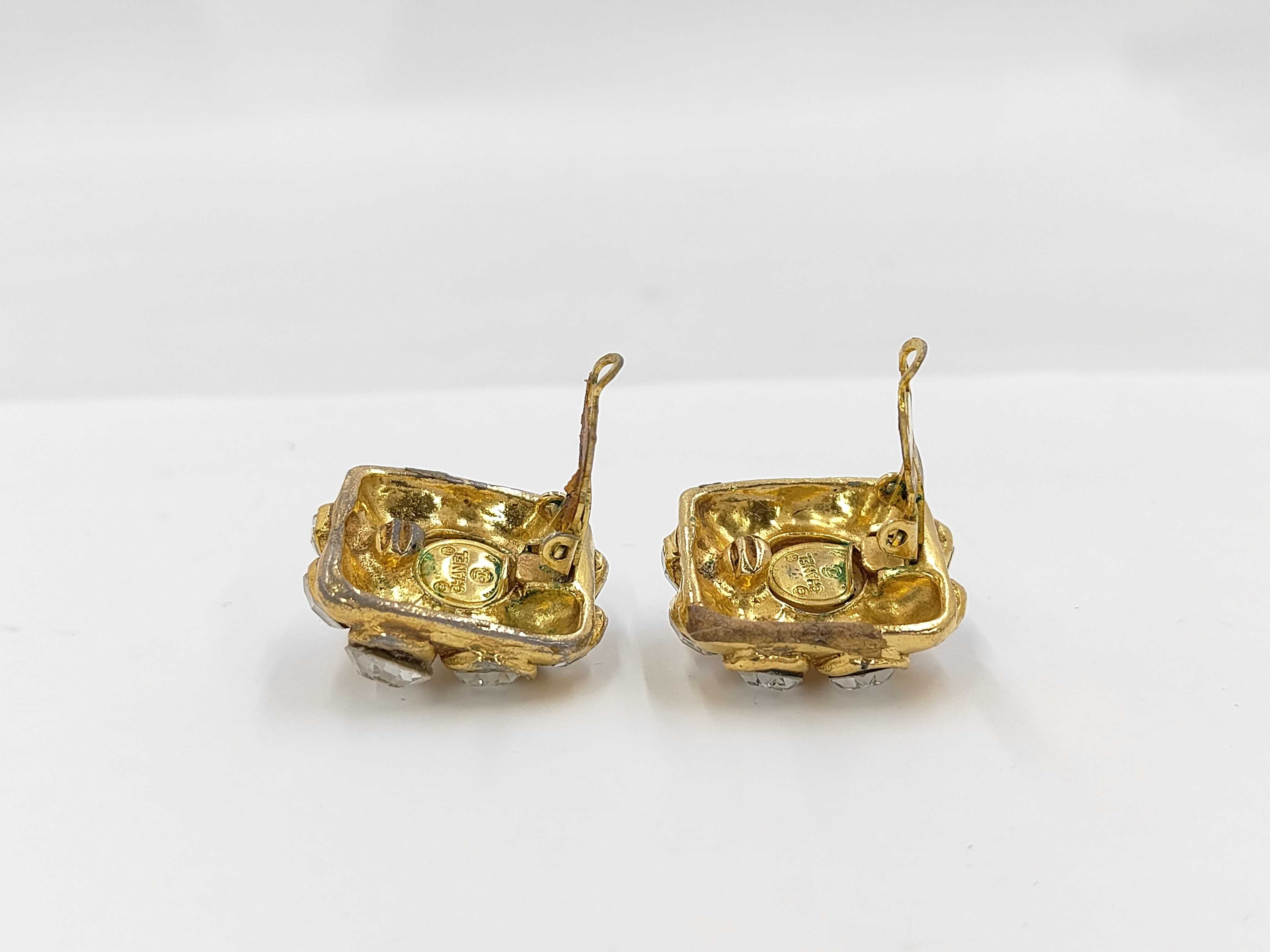 brand jewelry earrings, pearl and rhinestone earrings. — view 3