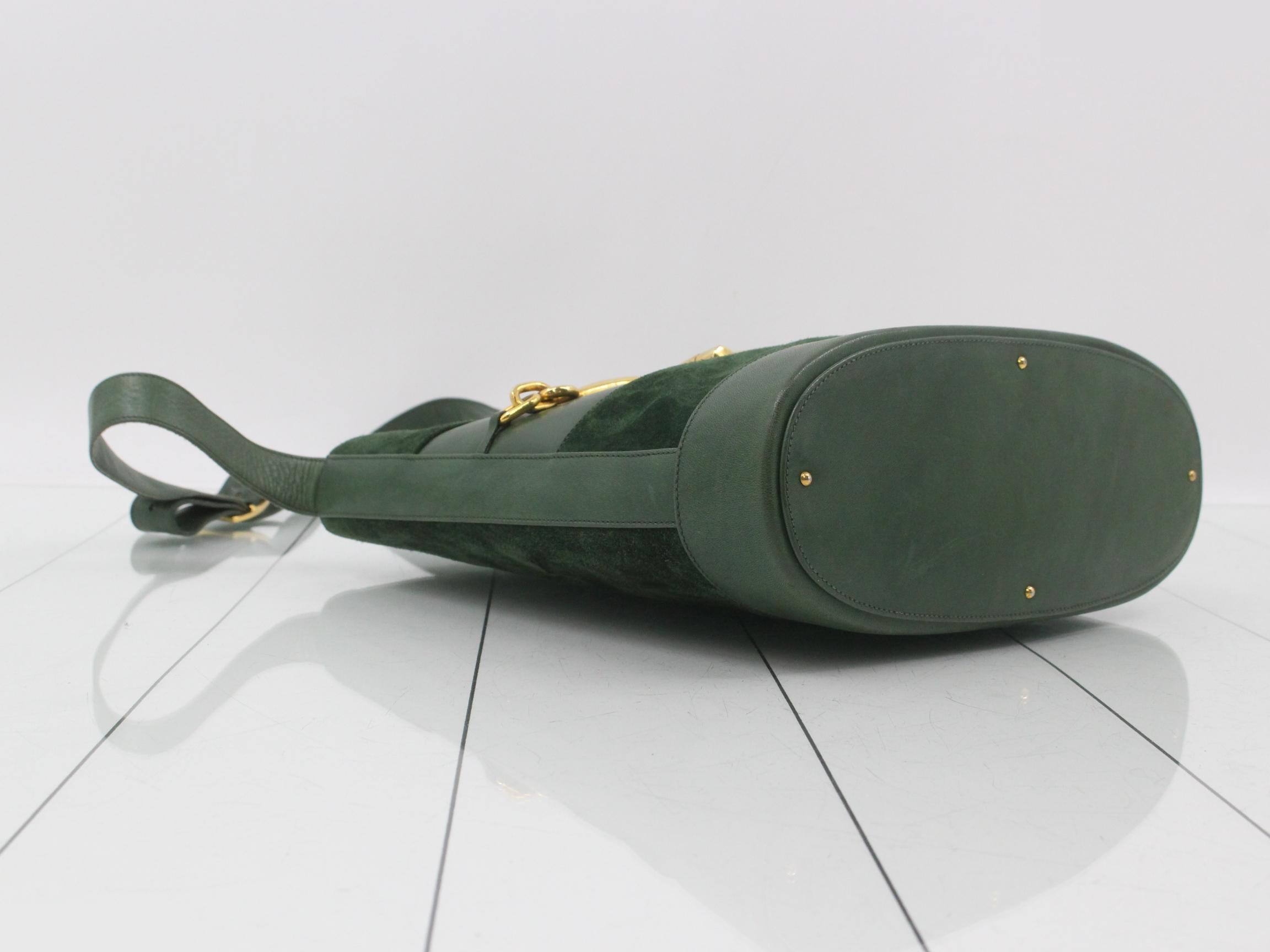 Horsebit Suede Shoulder Bag — view 5