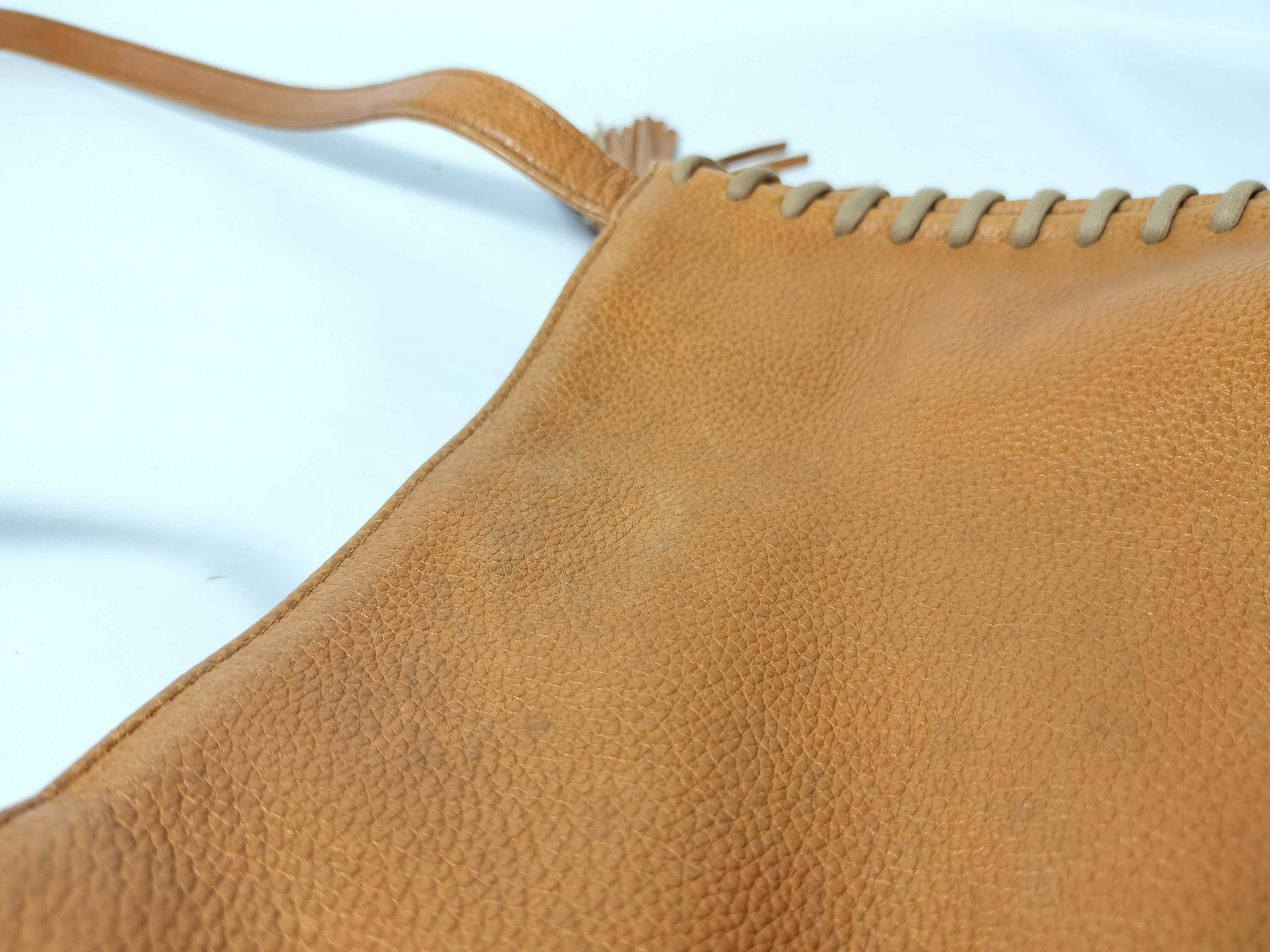 One-Shoulder Bag, Brown, Stitched Shoulder Bag — view 12
