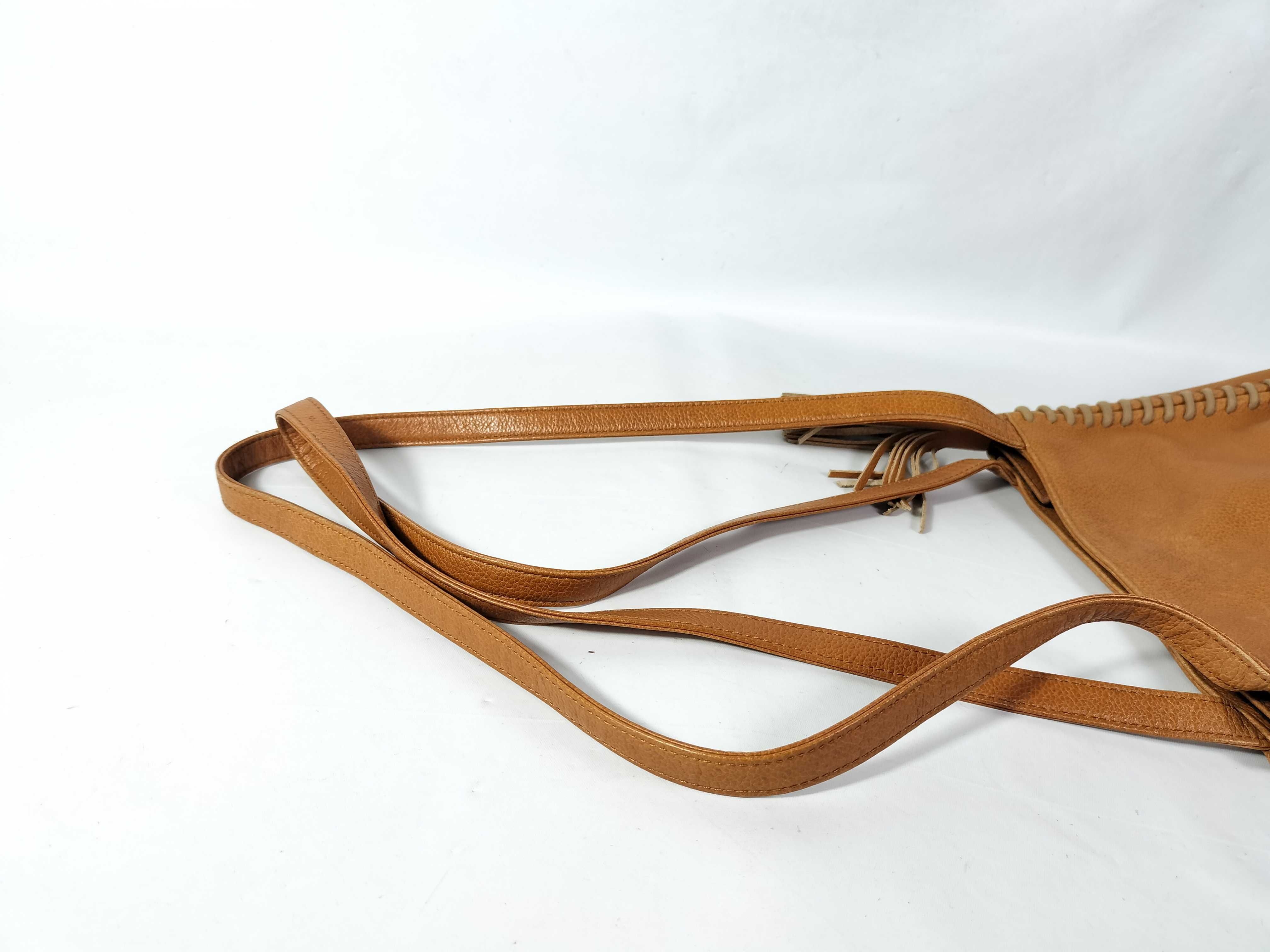 One-Shoulder Bag, Brown, Stitched Shoulder Bag — view 3