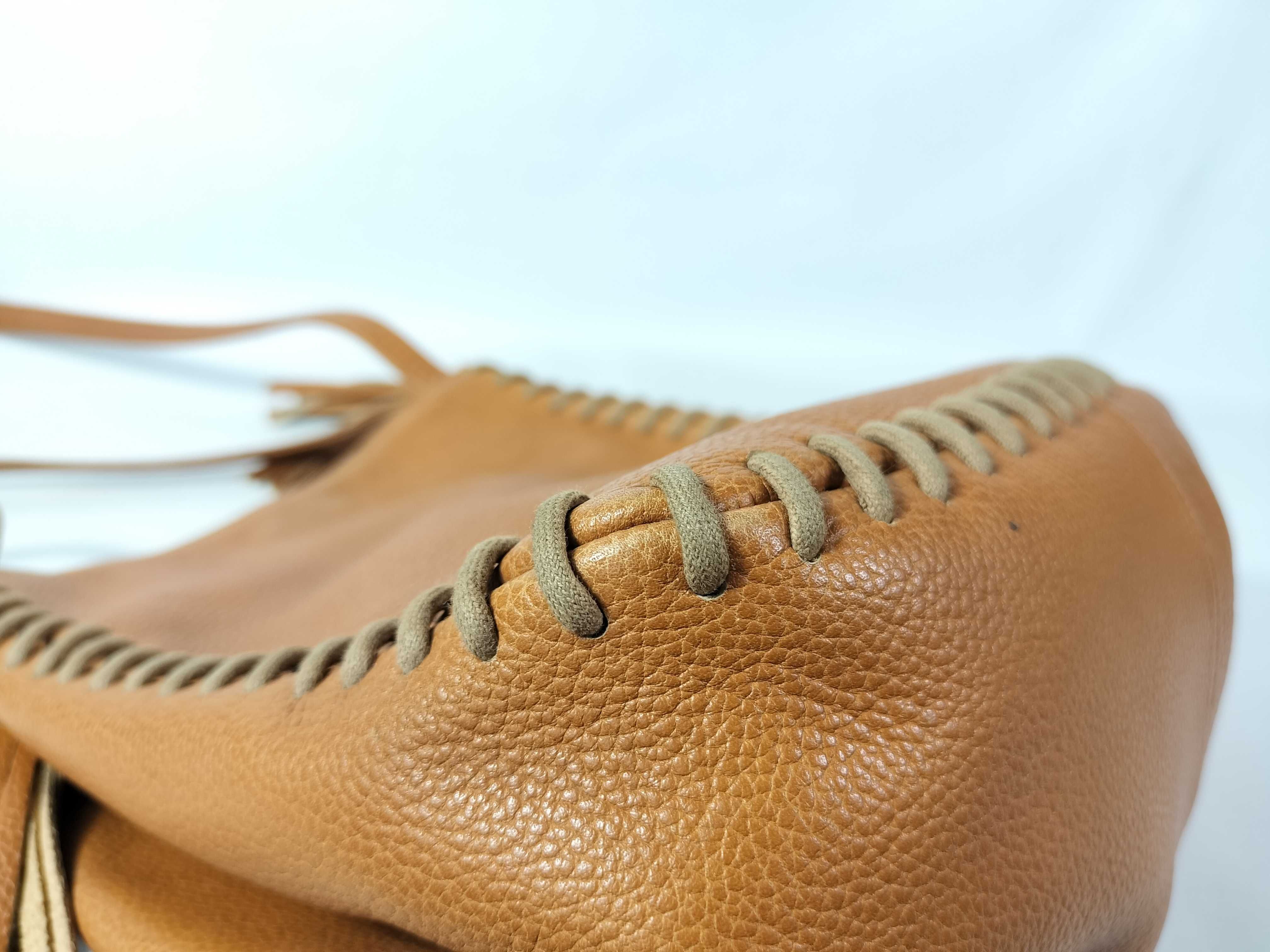 One-Shoulder Bag, Brown, Stitched Shoulder Bag — view 6