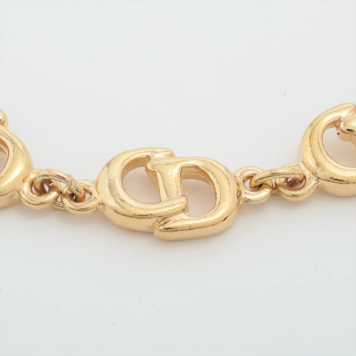CD logo bracelet, GP gold. Shows signs of wear, — view 2