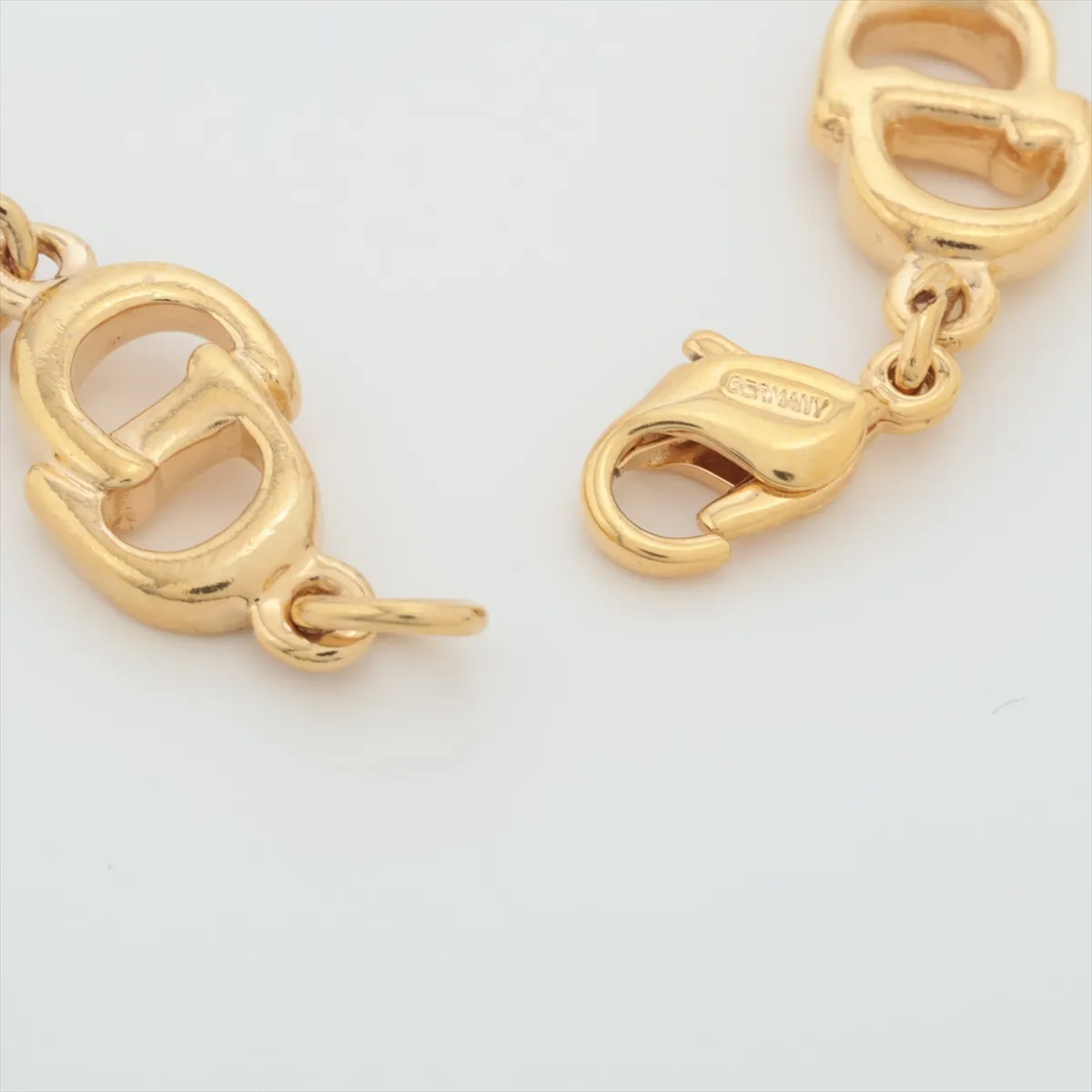 CD logo bracelet, GP gold. Shows signs of wear, — view 4