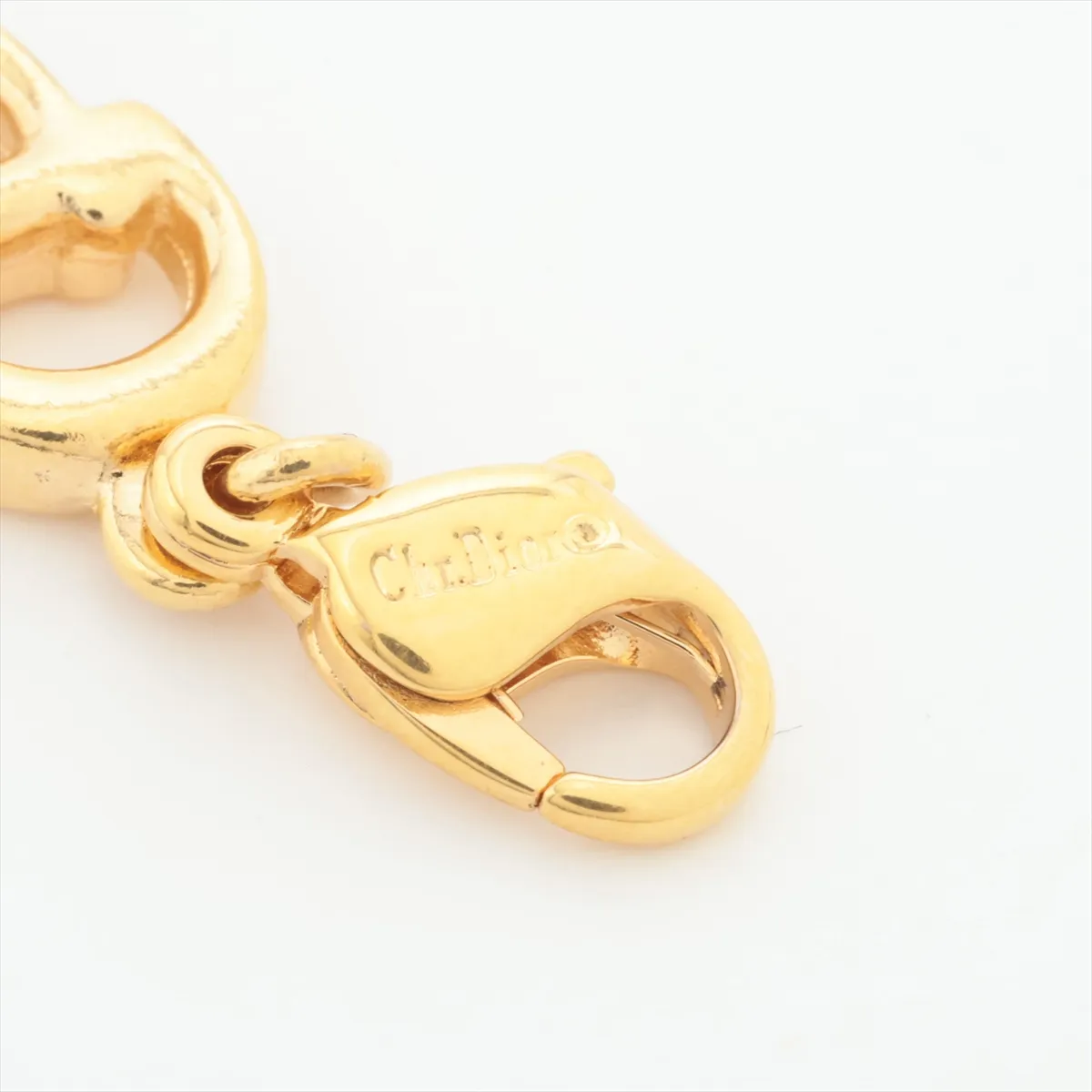 CD logo bracelet, GP gold. Shows signs of wear, — view 5