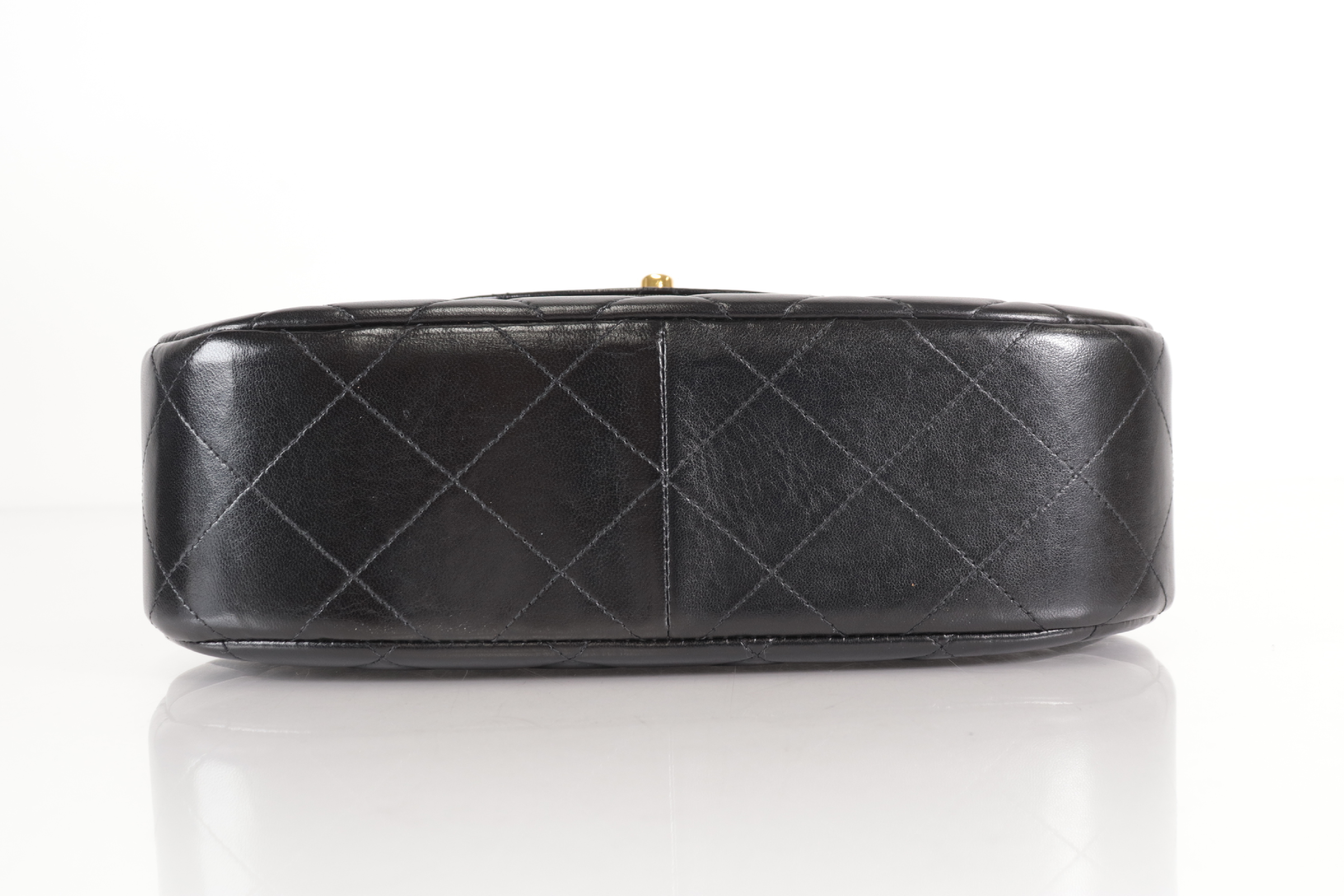 Turnlock Lambskin Double Chain Handbag (Serial No. 4) — view 7