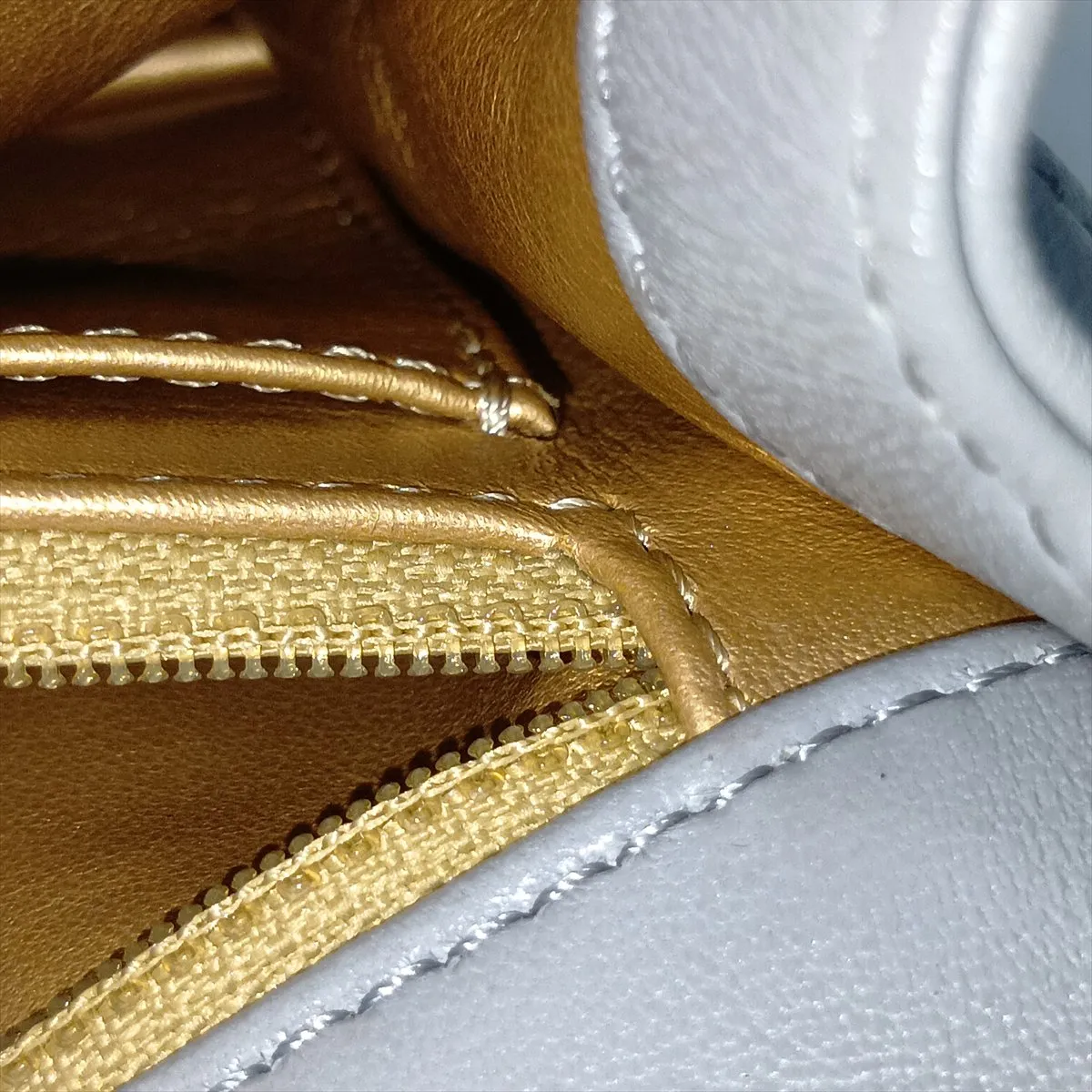 Mini Matelassé 20 Lambskin Chain Shoulder Bag, Coco Ball, Grey, Gold Hardware, A69900 — view 14