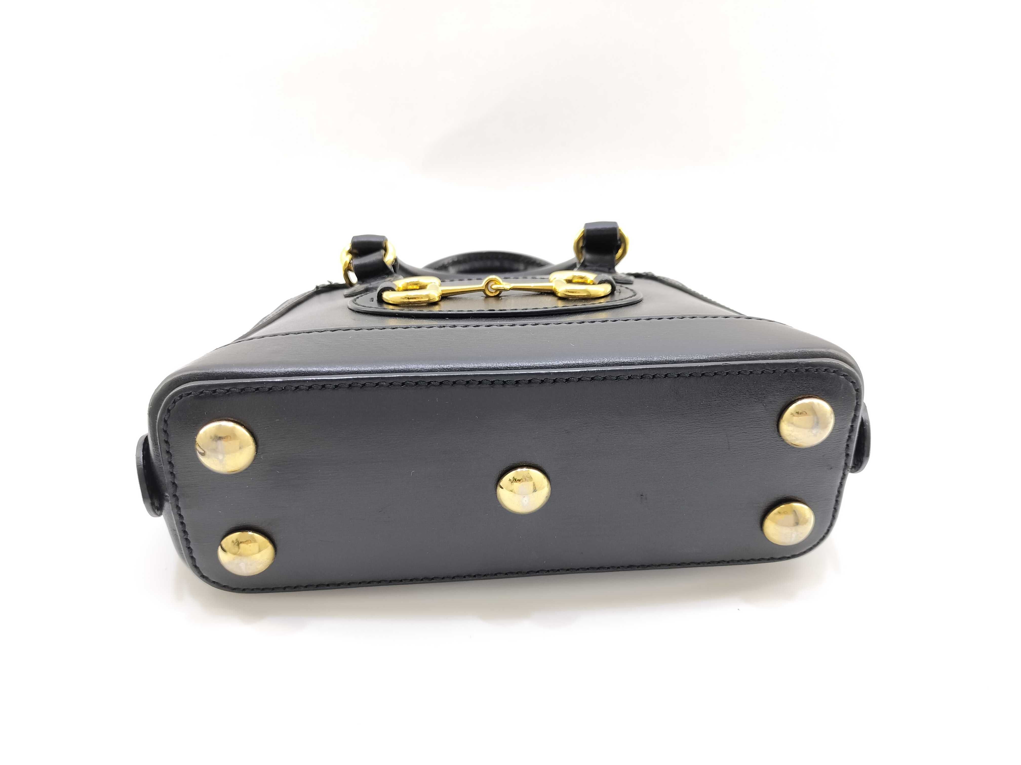 Horsebit 2 WAY Leather Hand Shoulder Bag Handbag — view 3