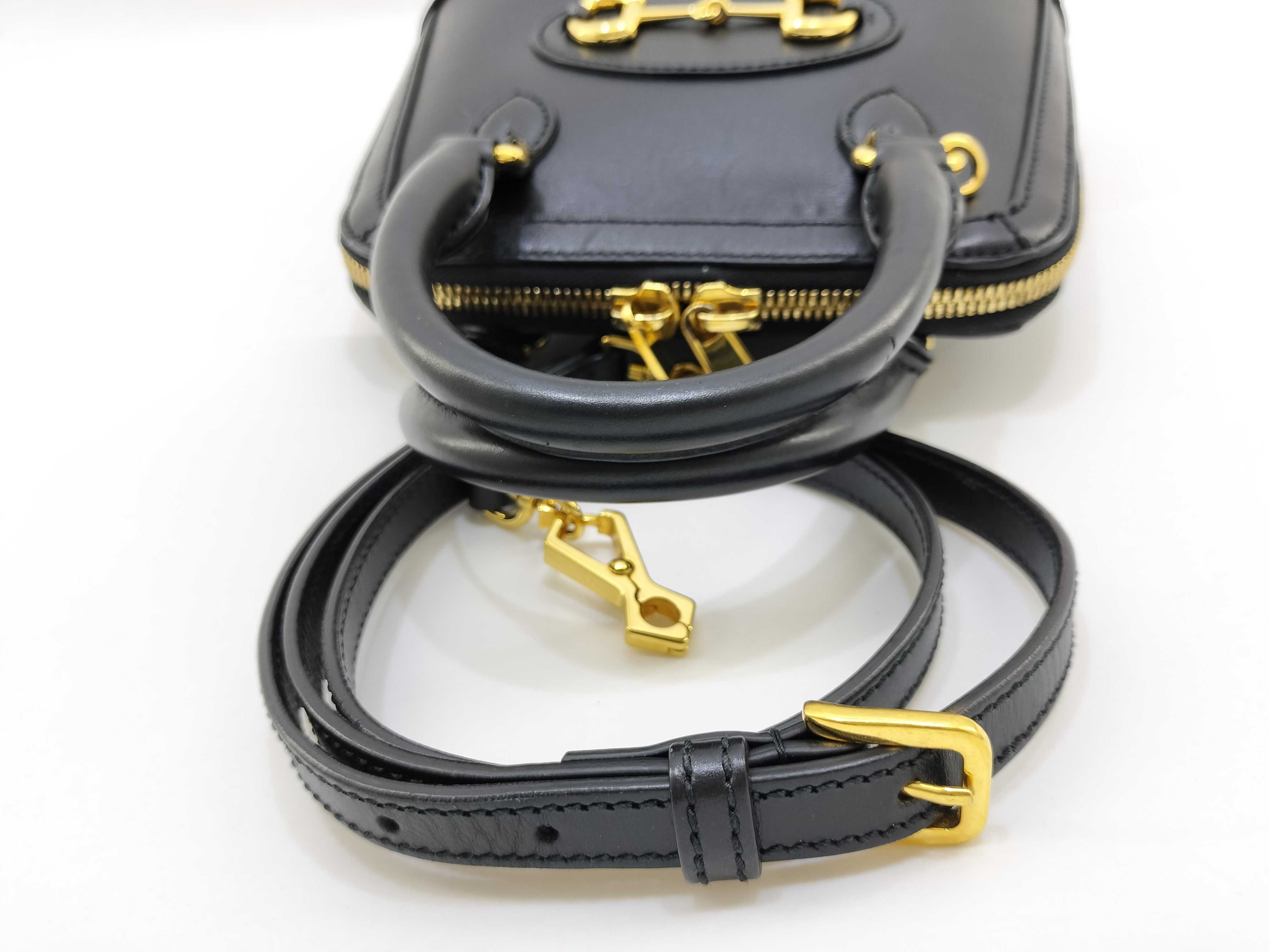 Horsebit 2 WAY Leather Hand Shoulder Bag Handbag — view 7