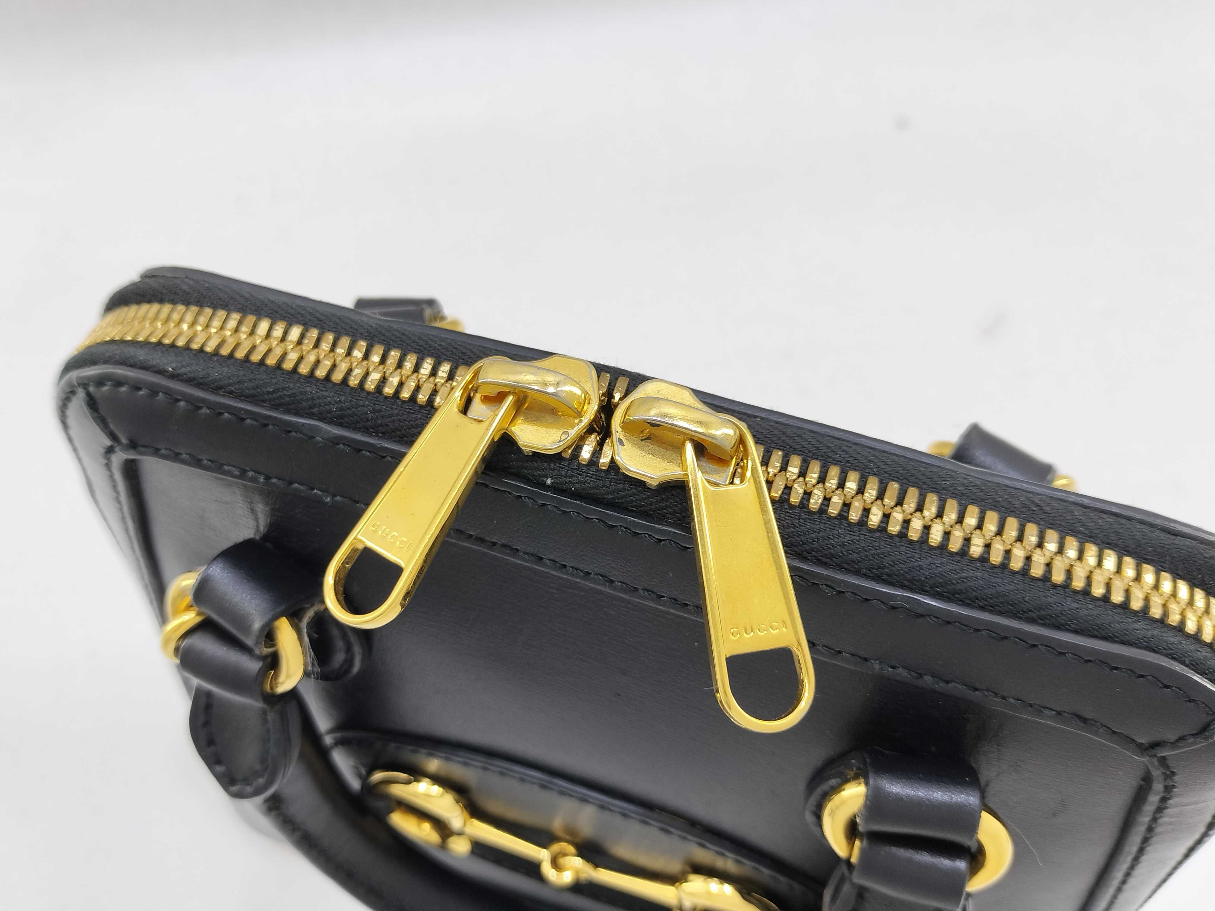 Horsebit 2 WAY Leather Hand Shoulder Bag Handbag — view 9