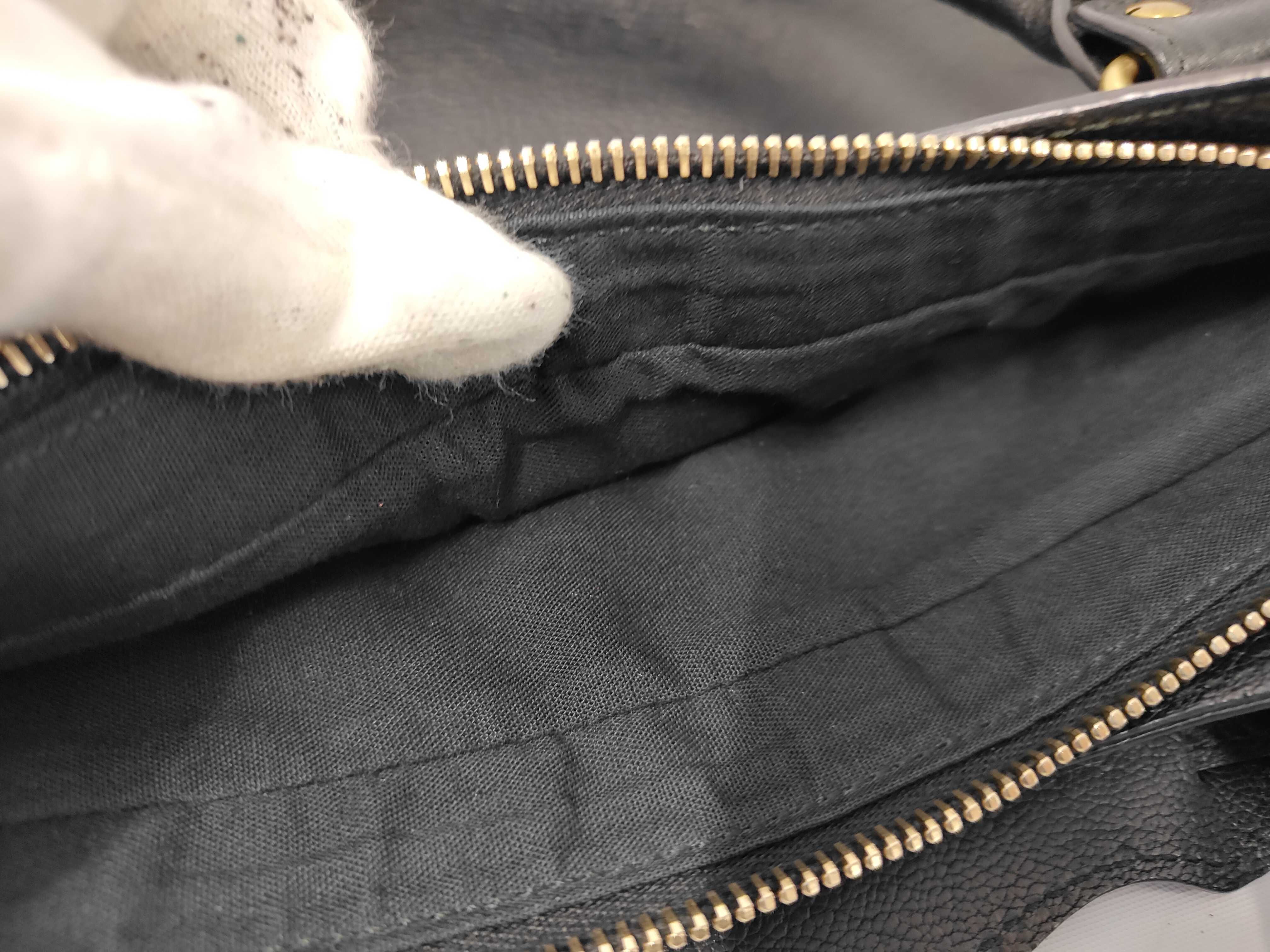 Leather 2-Way One-Shoulder Black Handbag — view 10