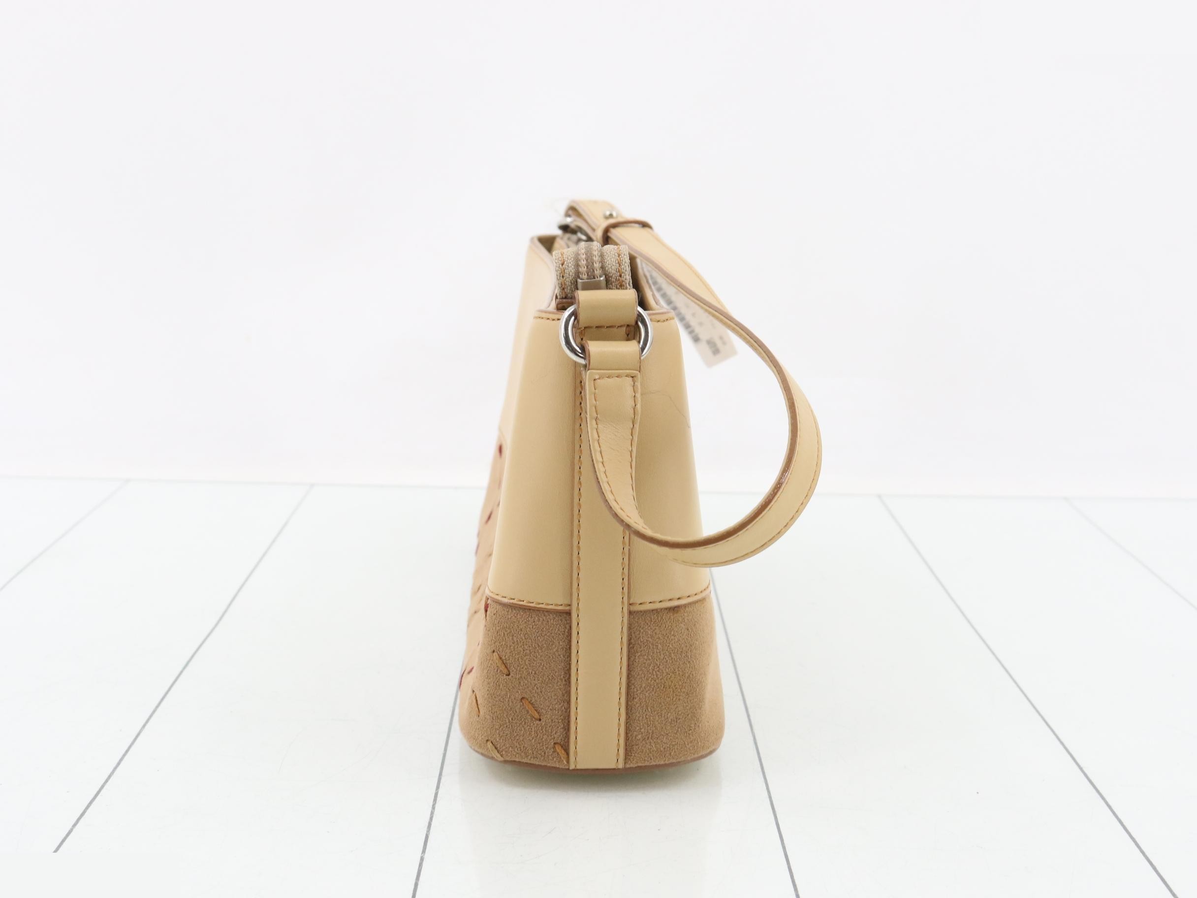 Other lines: Bags, One-shoulder bags, Leather, Stitching, Beige — view 3